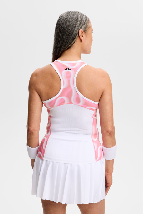 Doris Printed Top / Rally Flamingo M