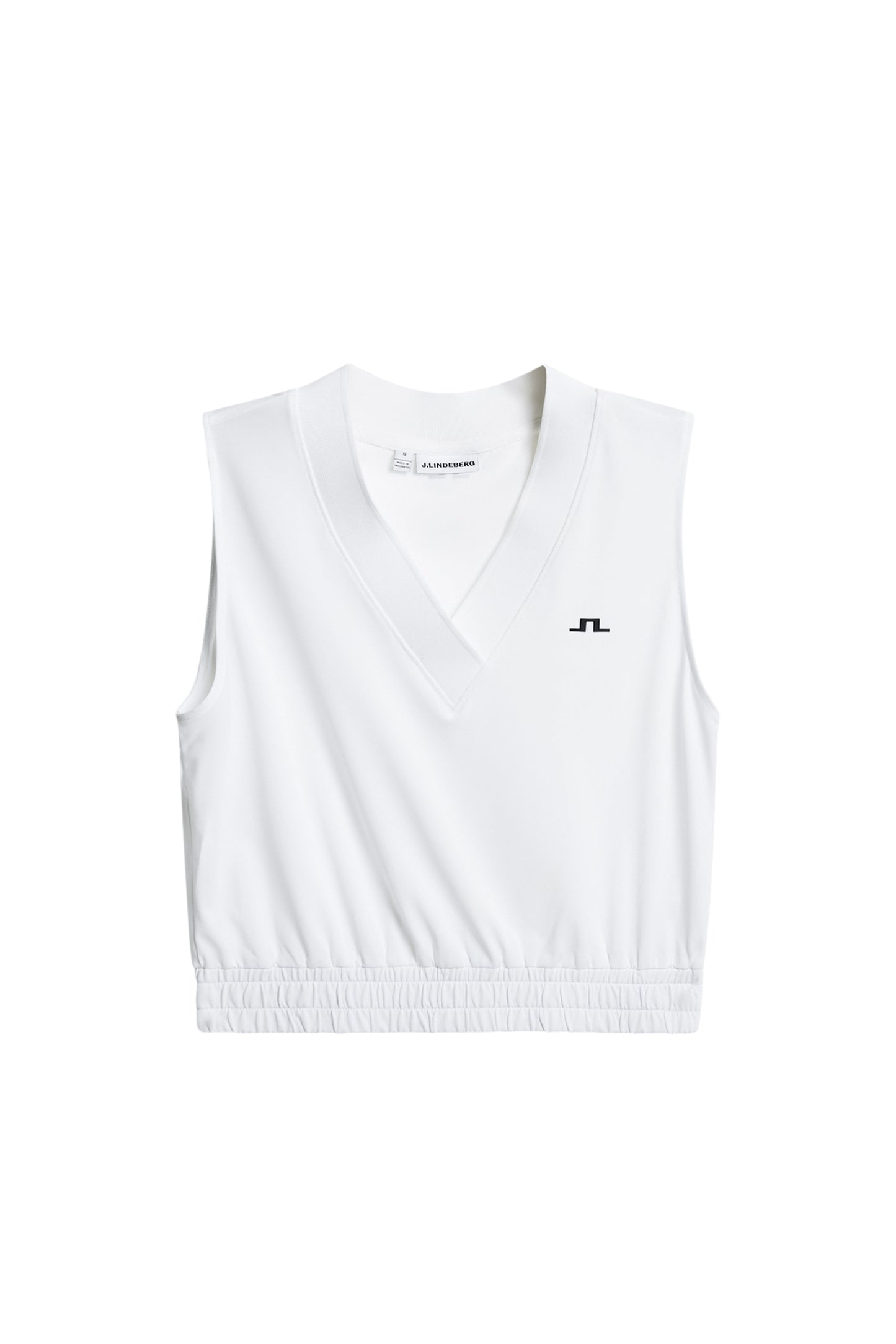 Liny Sleeveless Top in White by J.Lindeberg