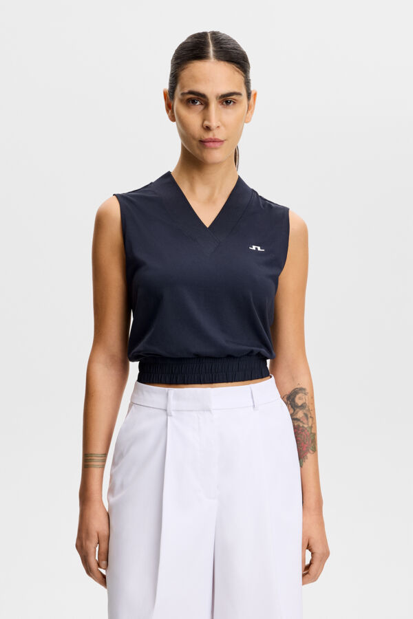 Liny Sleeveless Top / JL Navy