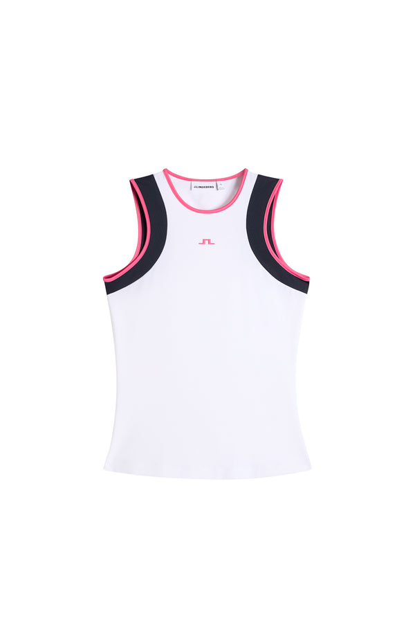 Ava Sleeveless Top / White
