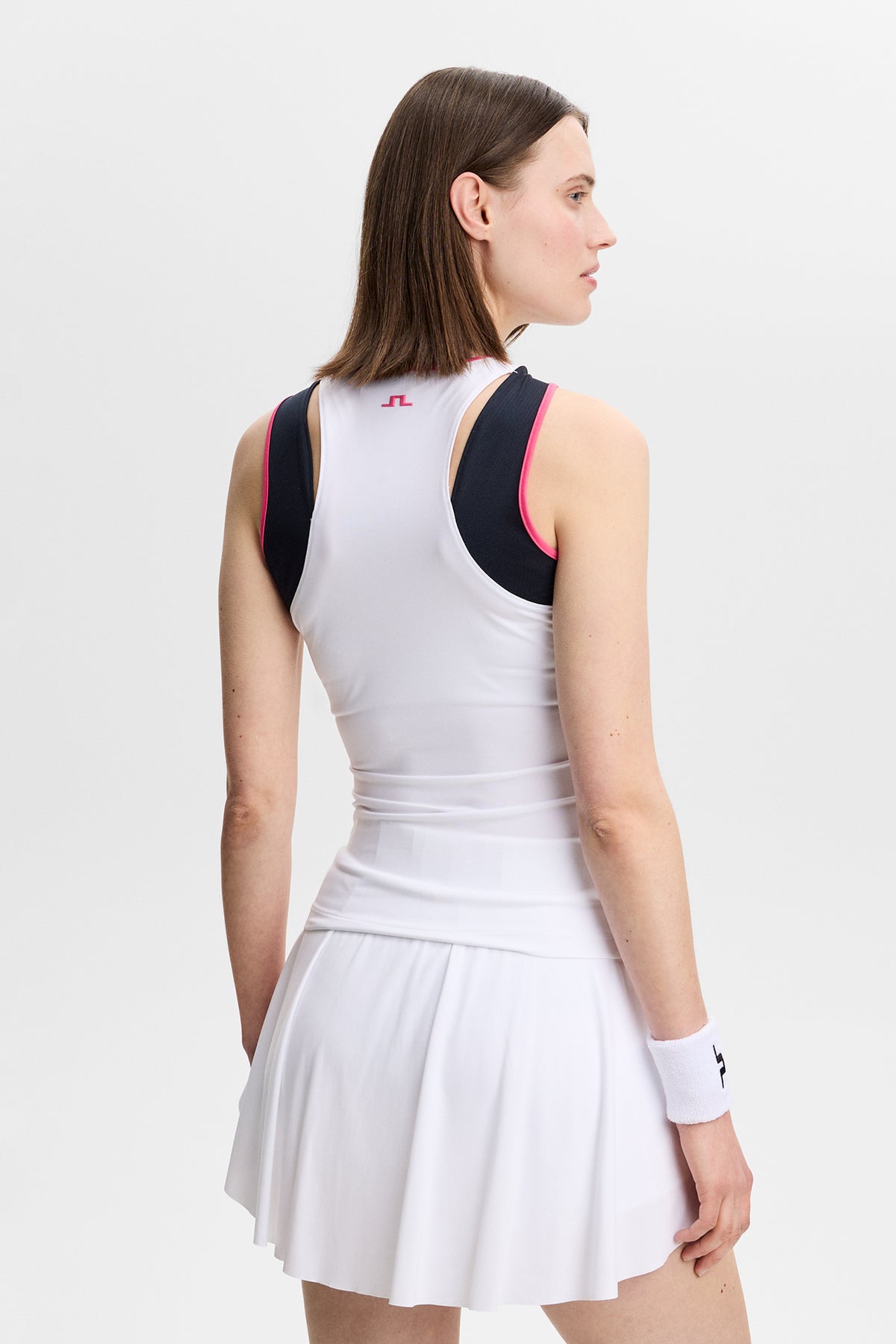 Ava Sleeveless Top in White by J.Lindeberg