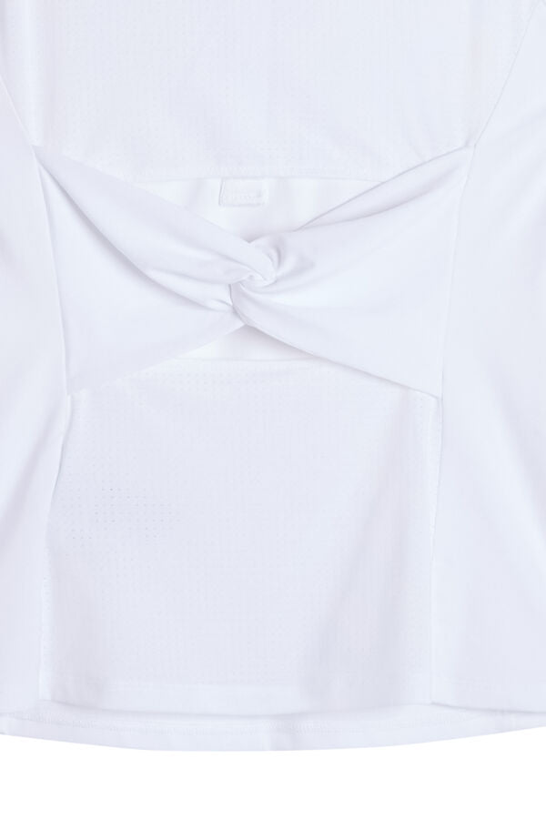 Kristina Sleeveless Polo / White