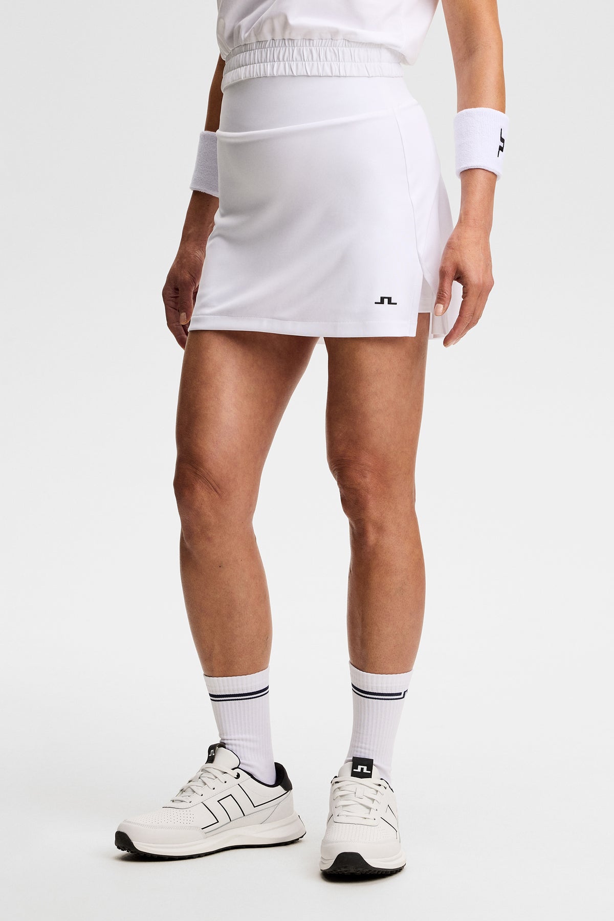 Shania Skirt in White by J.Lindeberg