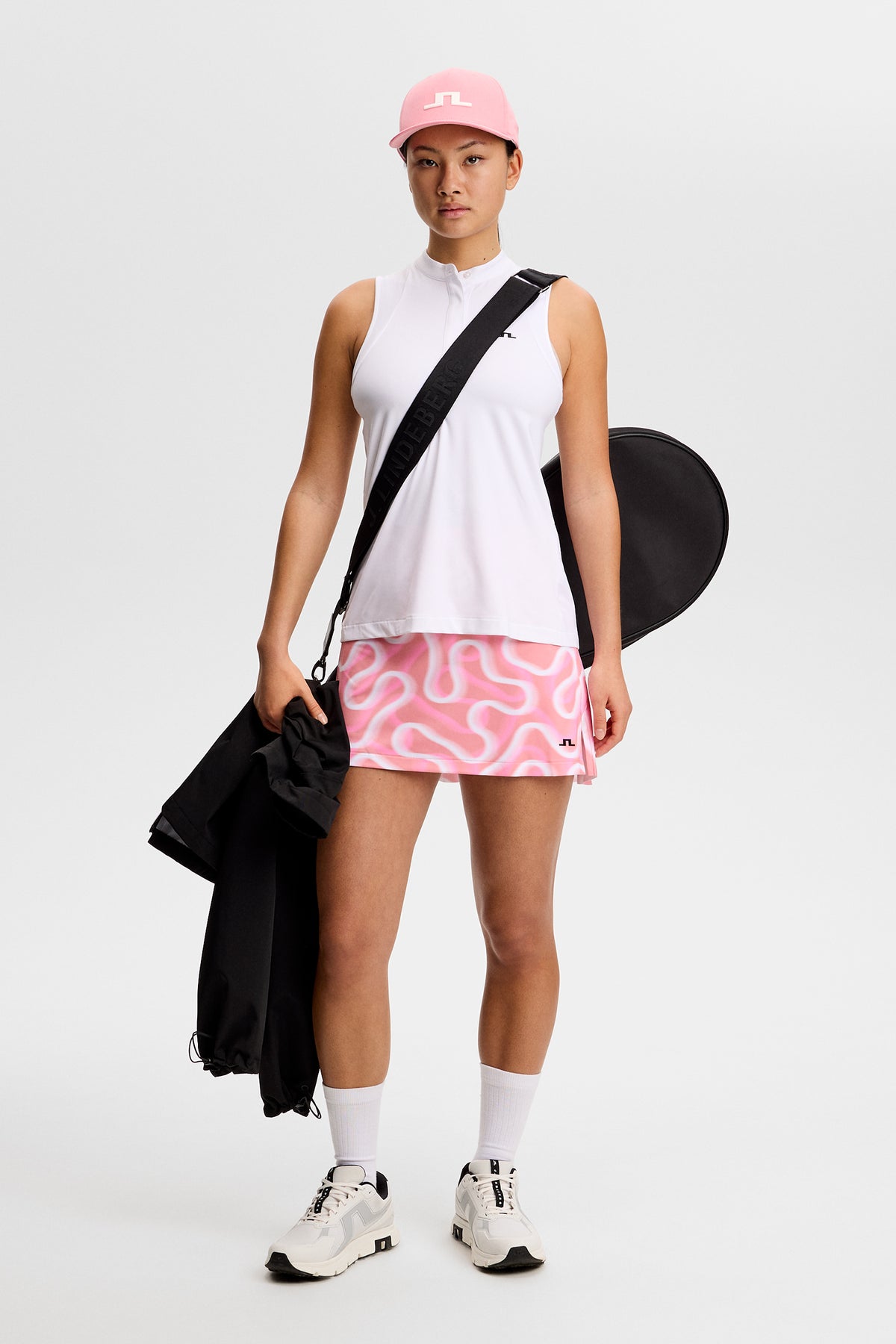 Shania Printed Skirt in Rally Flamingo M by J.Lindeberg