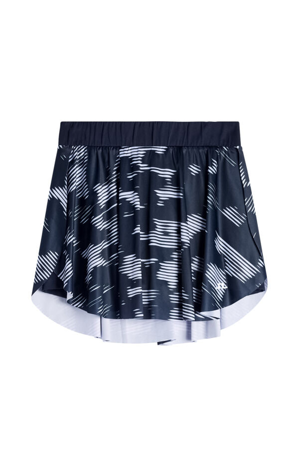 Feilia Print Skirt / Clay Purple Heather L