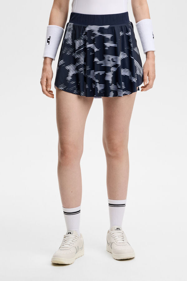 Feilia Print Skirt / Clay Purple Heather L