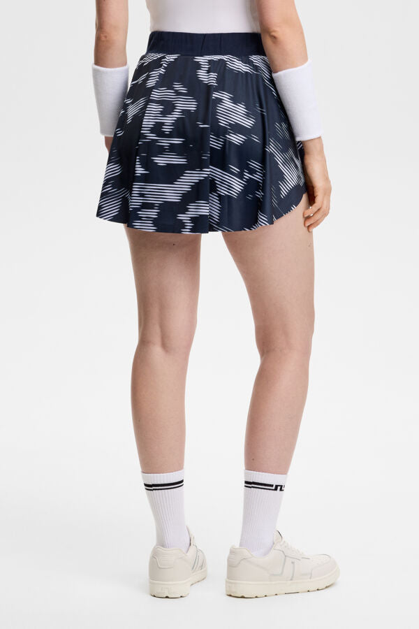 Feilia Print Skirt / Clay Purple Heather L