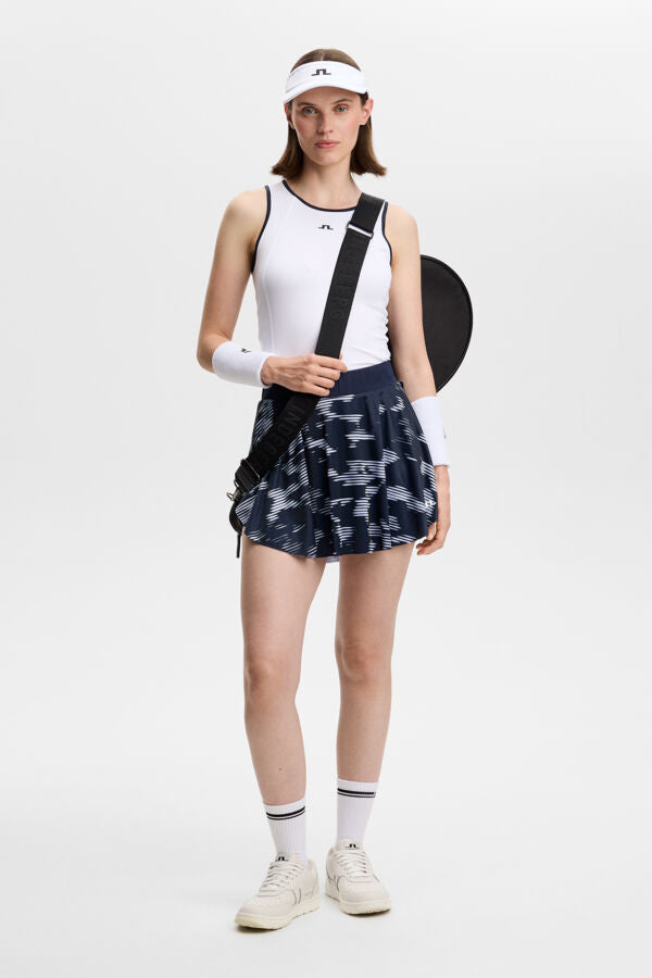 Feilia Print Skirt / Clay Purple Heather L