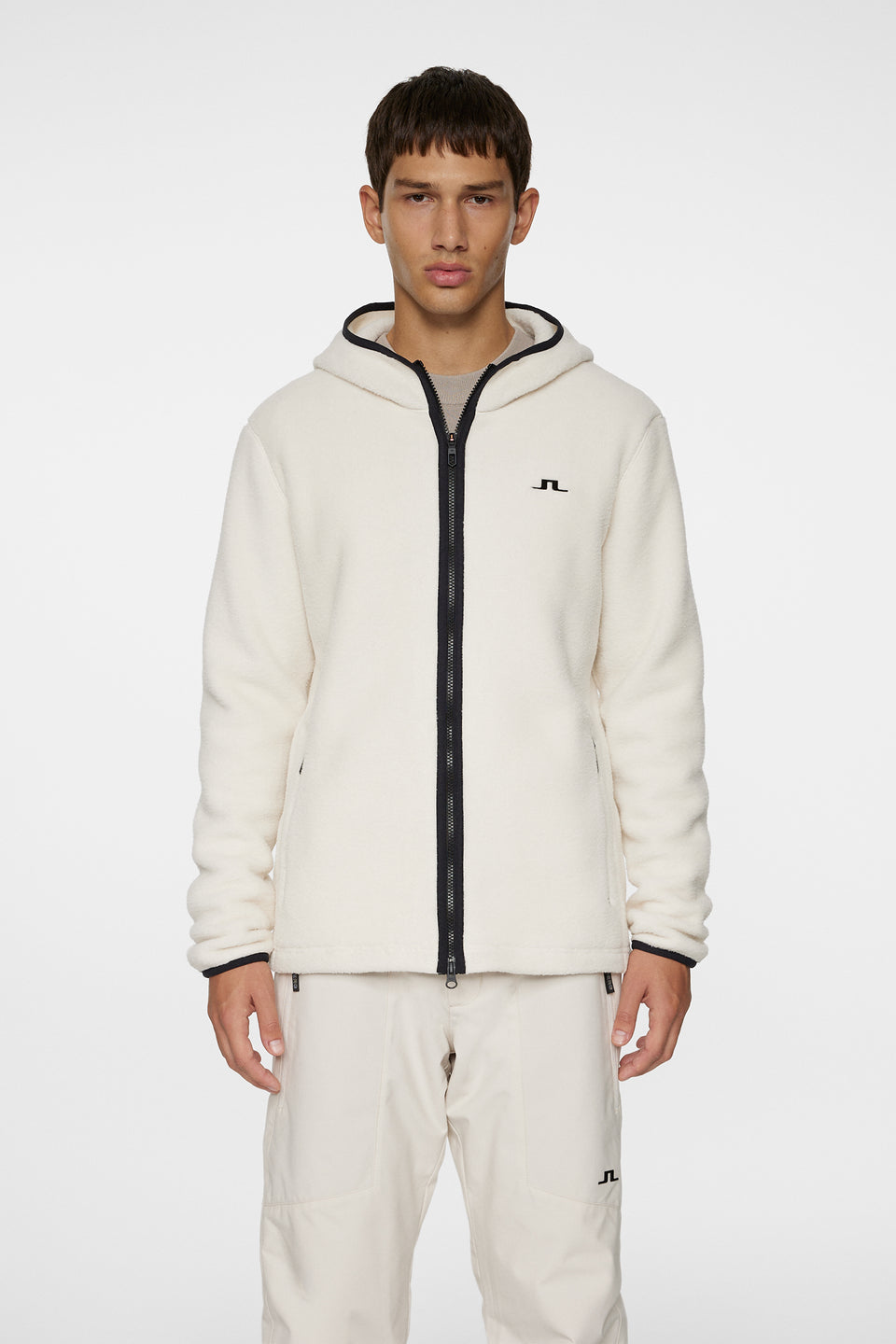 Seymor Fleece Zip Hood / Moonbeam