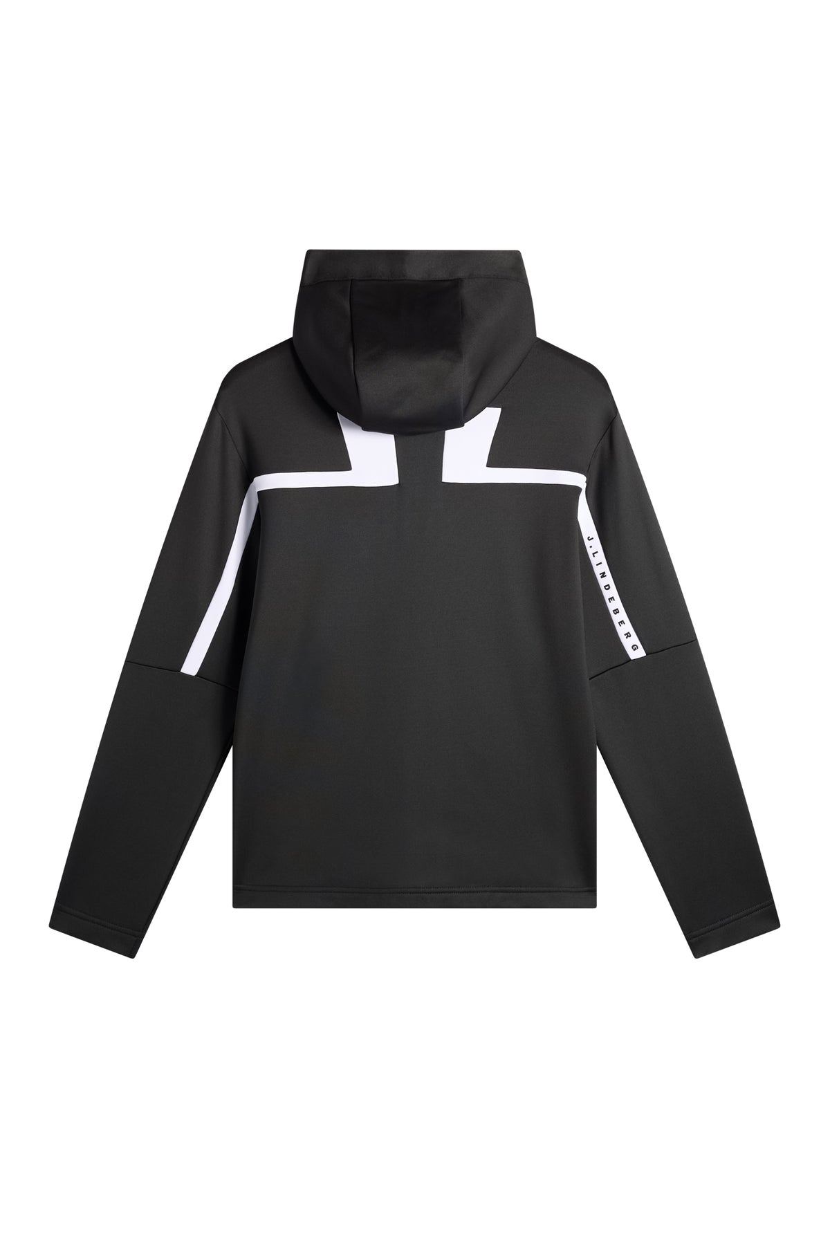Sharpe Full Zip Hood in Black by J.Lindeberg