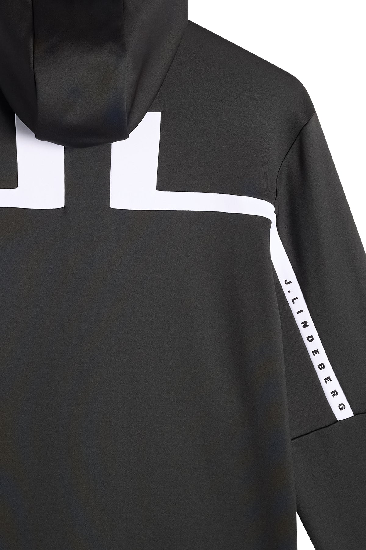 Sharpe Full Zip Hood in Black by J.Lindeberg