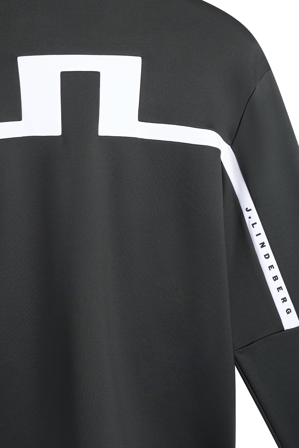 Sharpe Full  Zip Mid Layer in Black by J.Lindeberg
