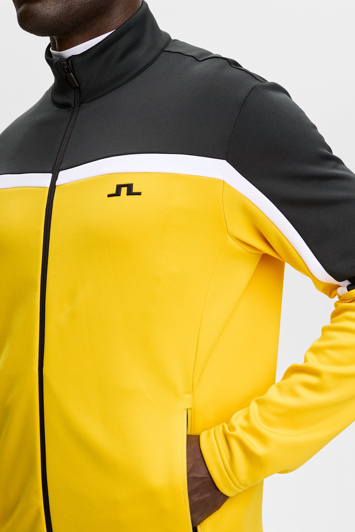 Sharpe Full  Zip Mid Layer in Bumblebee by J.Lindeberg