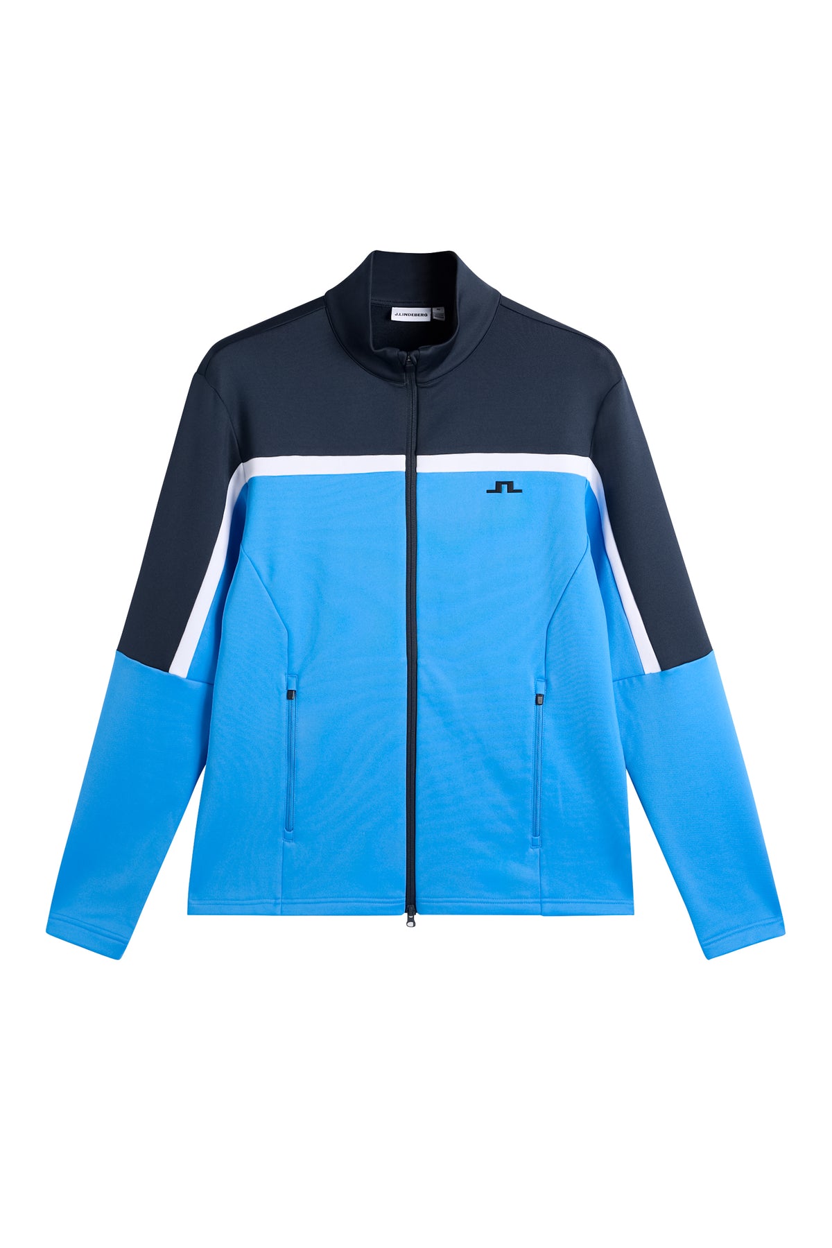Sharpe Full  Zip Mid Layer in Sonic Blue by J.Lindeberg