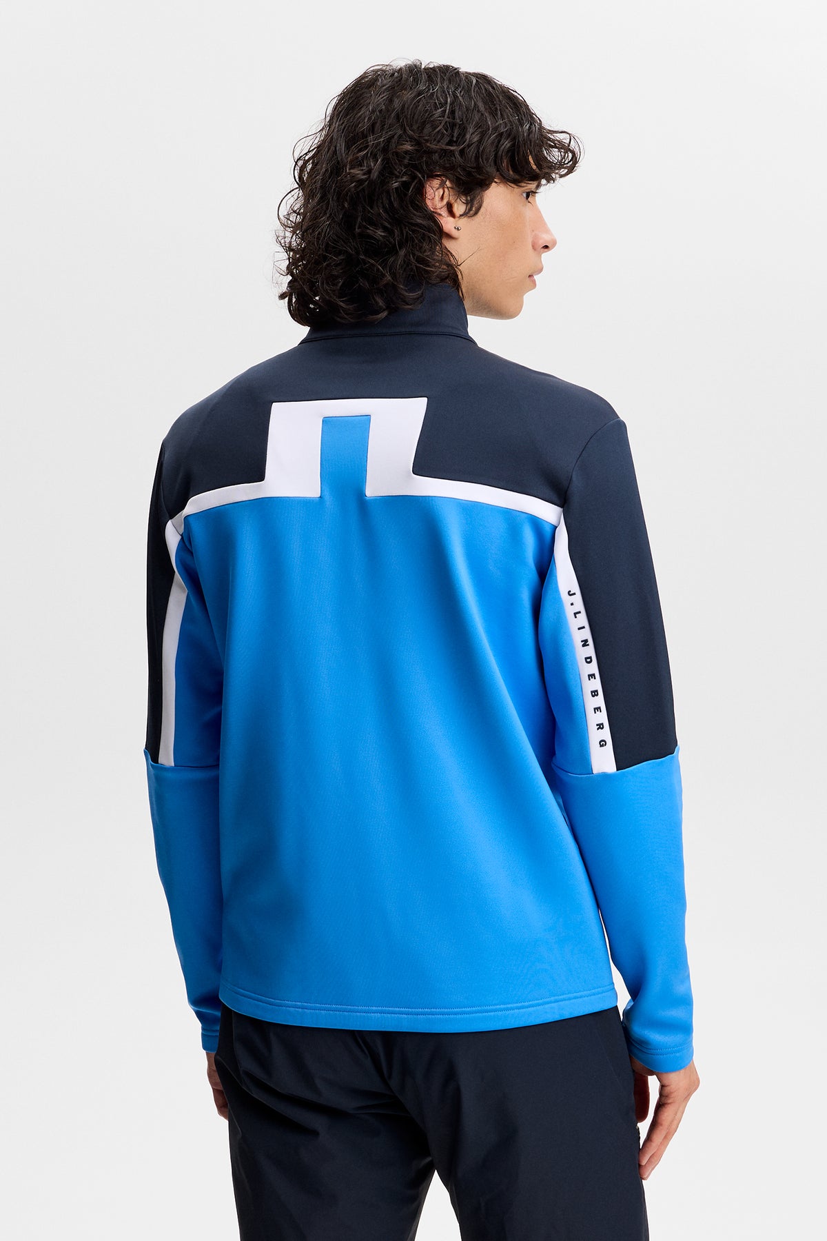 Sharpe Full  Zip Mid Layer in Sonic Blue by J.Lindeberg