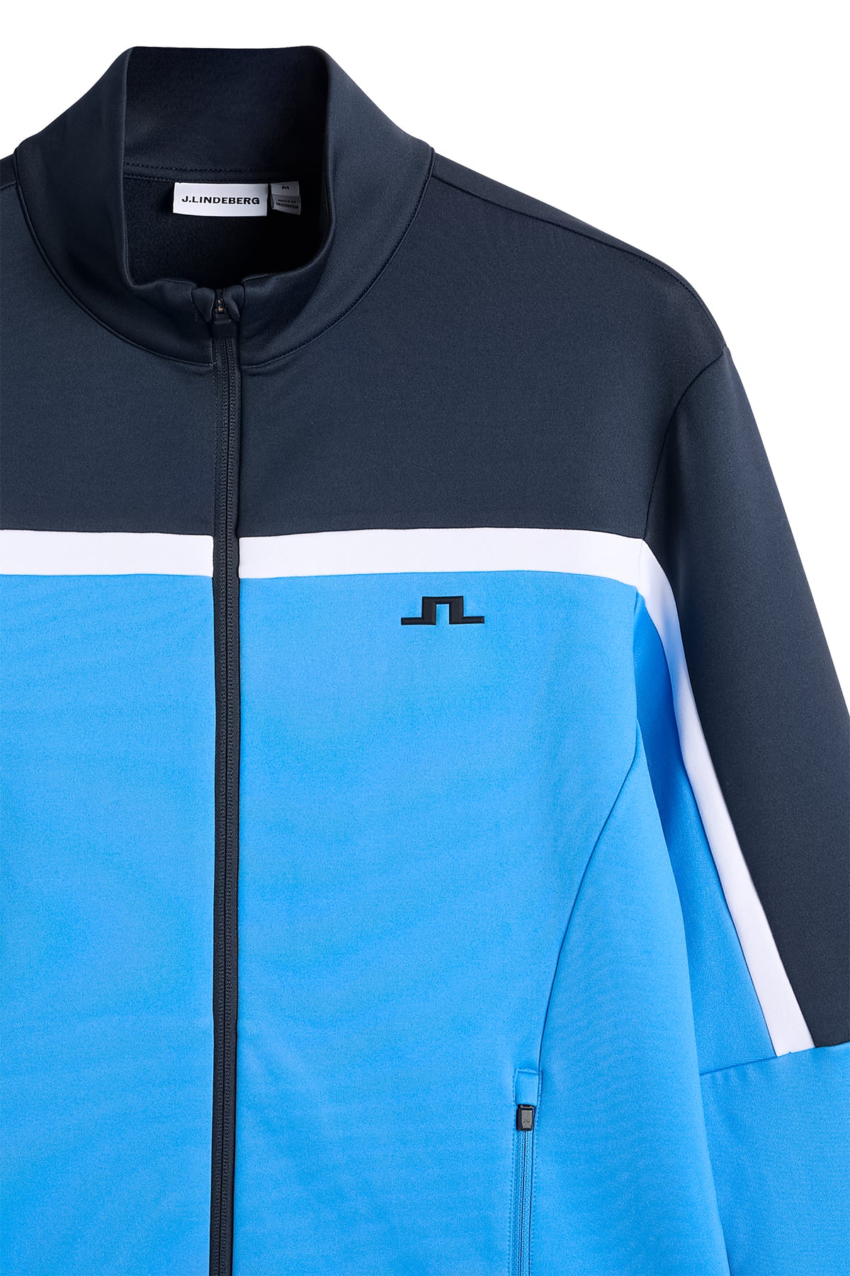 Sharpe Full  Zip Mid Layer in Sonic Blue by J.Lindeberg