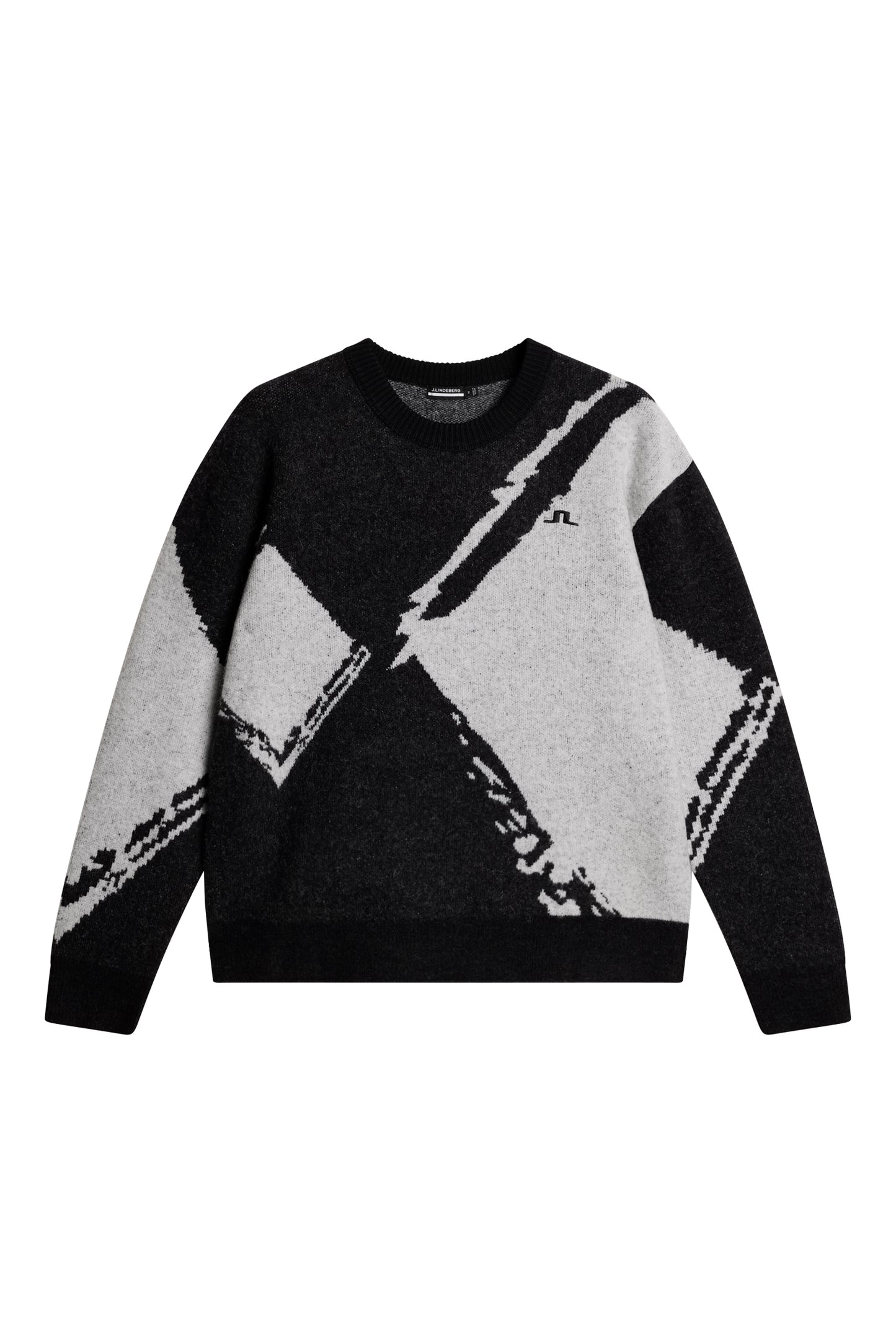 Jaxton Knitted Sweater in Black by J.Lindeberg