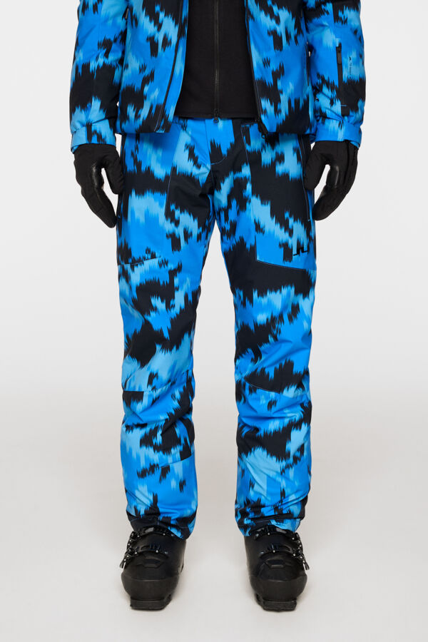 Clarke Pant Printed / Warp Sonic Blue L