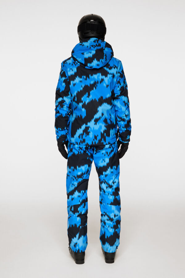 Clarke Pant Printed / Warp Sonic Blue L