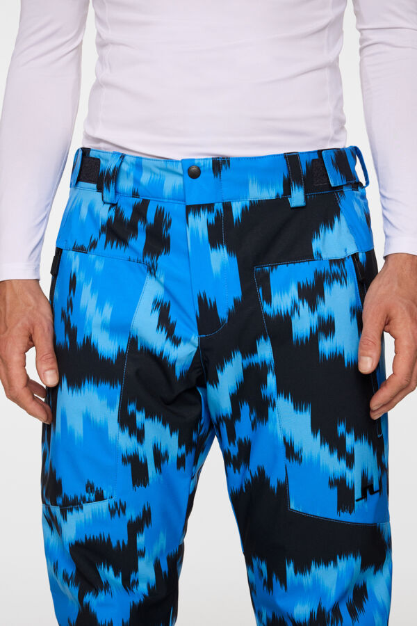 Clarke Pant Printed / Warp Sonic Blue L