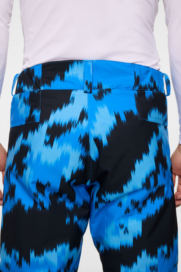 Clarke Pant Printed / Warp Sonic Blue L