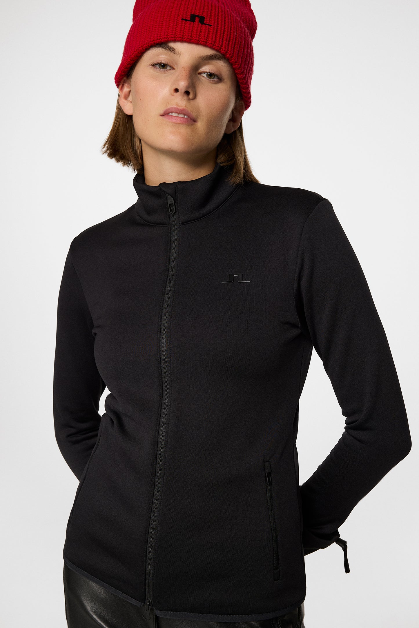 Milly Polartec Mid Layer in Black by J.Lindeberg