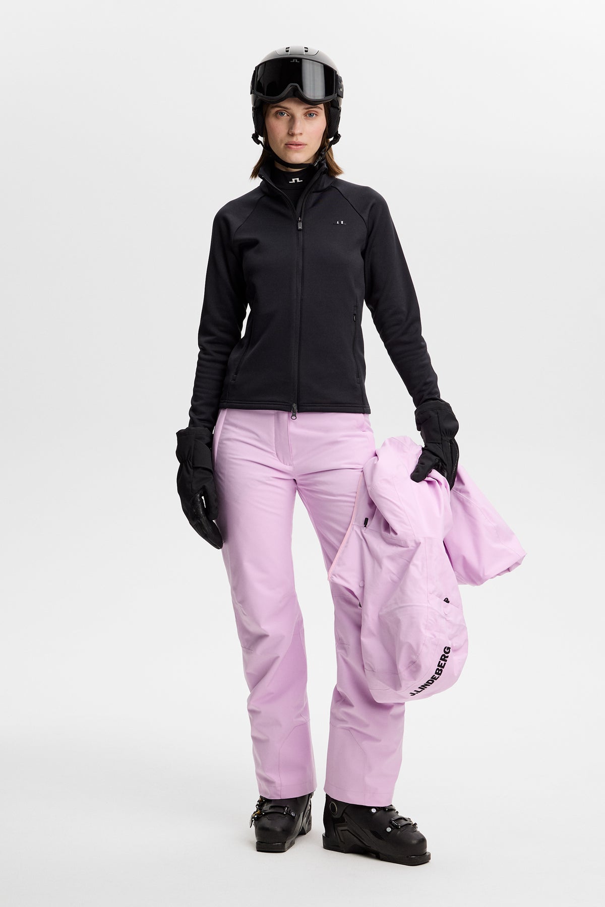 Portia Polartec Mid Layer in Black by J.Lindeberg