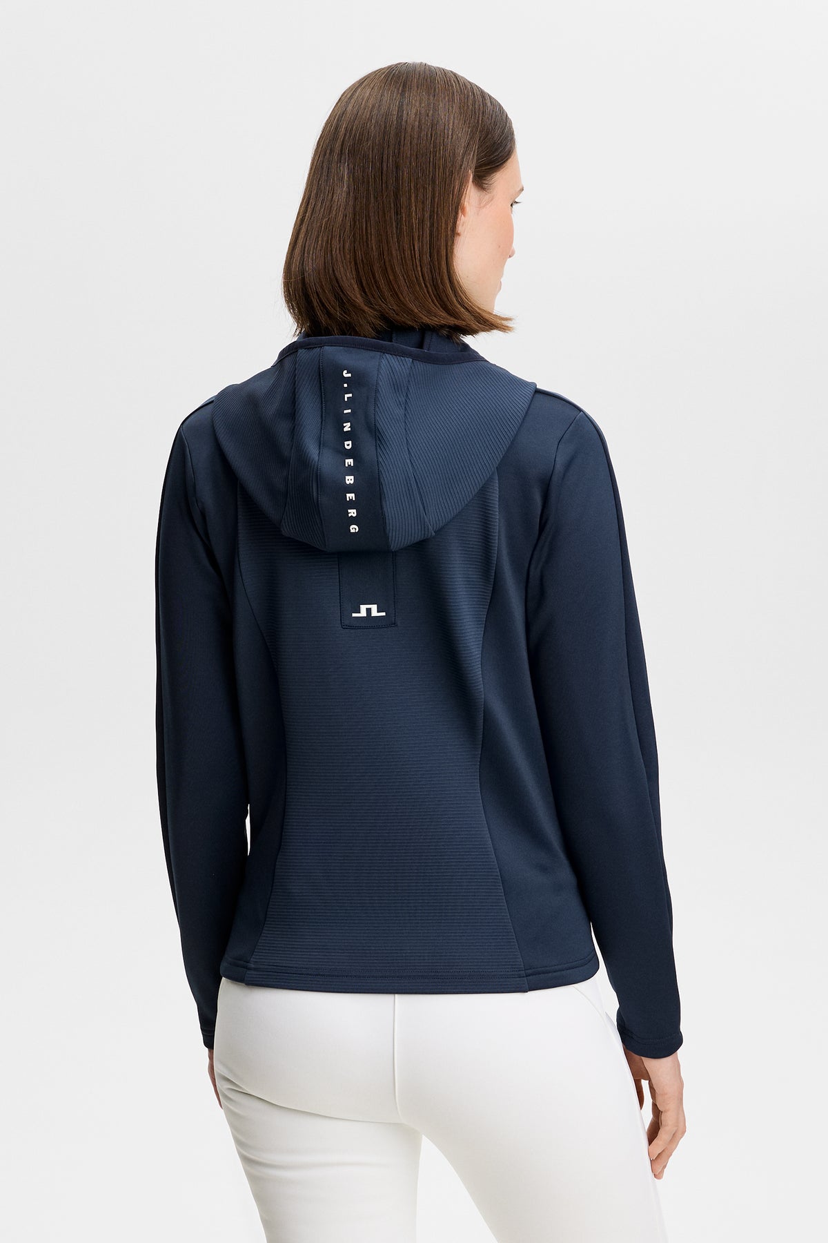 Mireya Full Zip Hood in JL Navy by J.Lindeberg