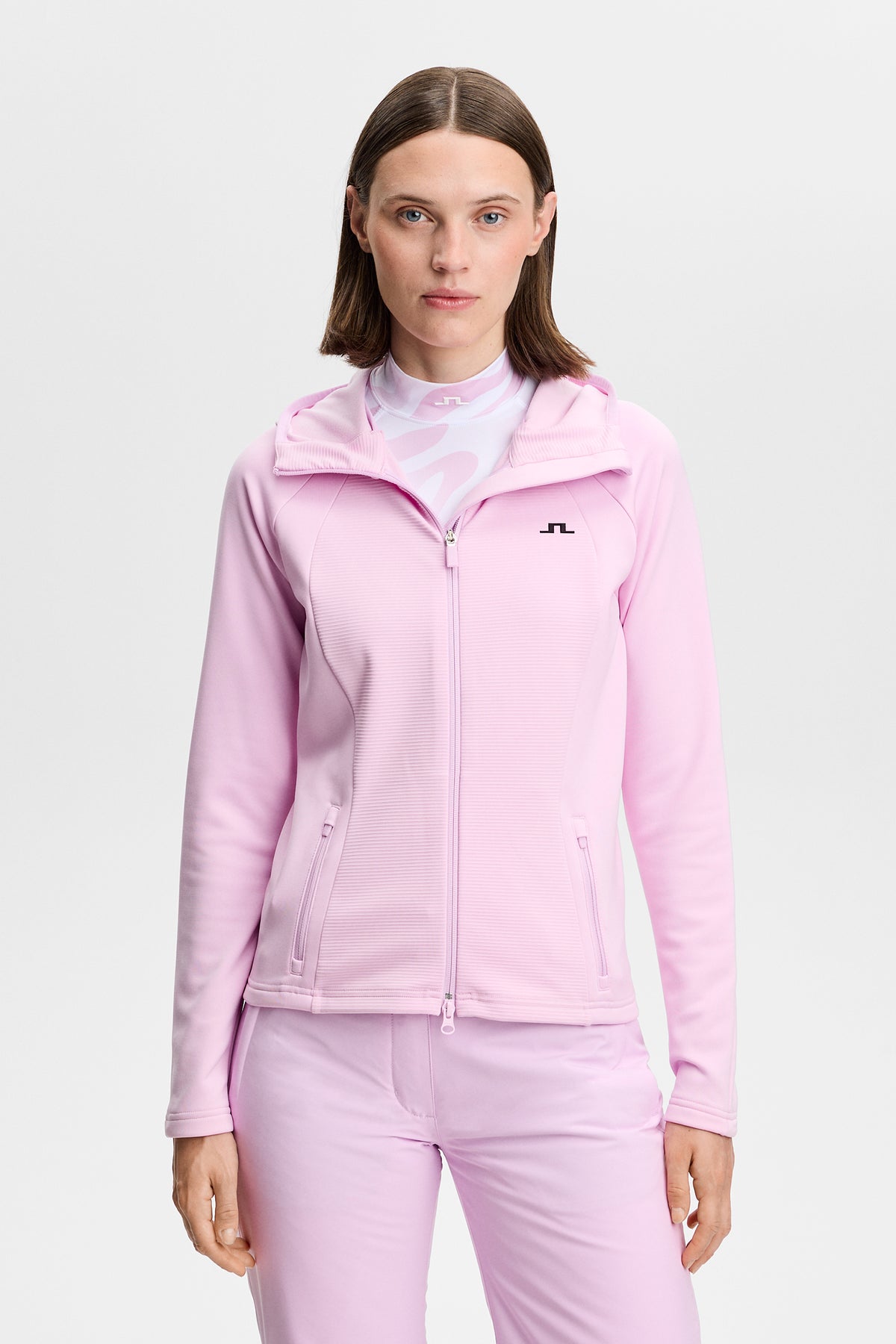 Mireya Full Zip Hood in Orchid Bouquet by J.Lindeberg