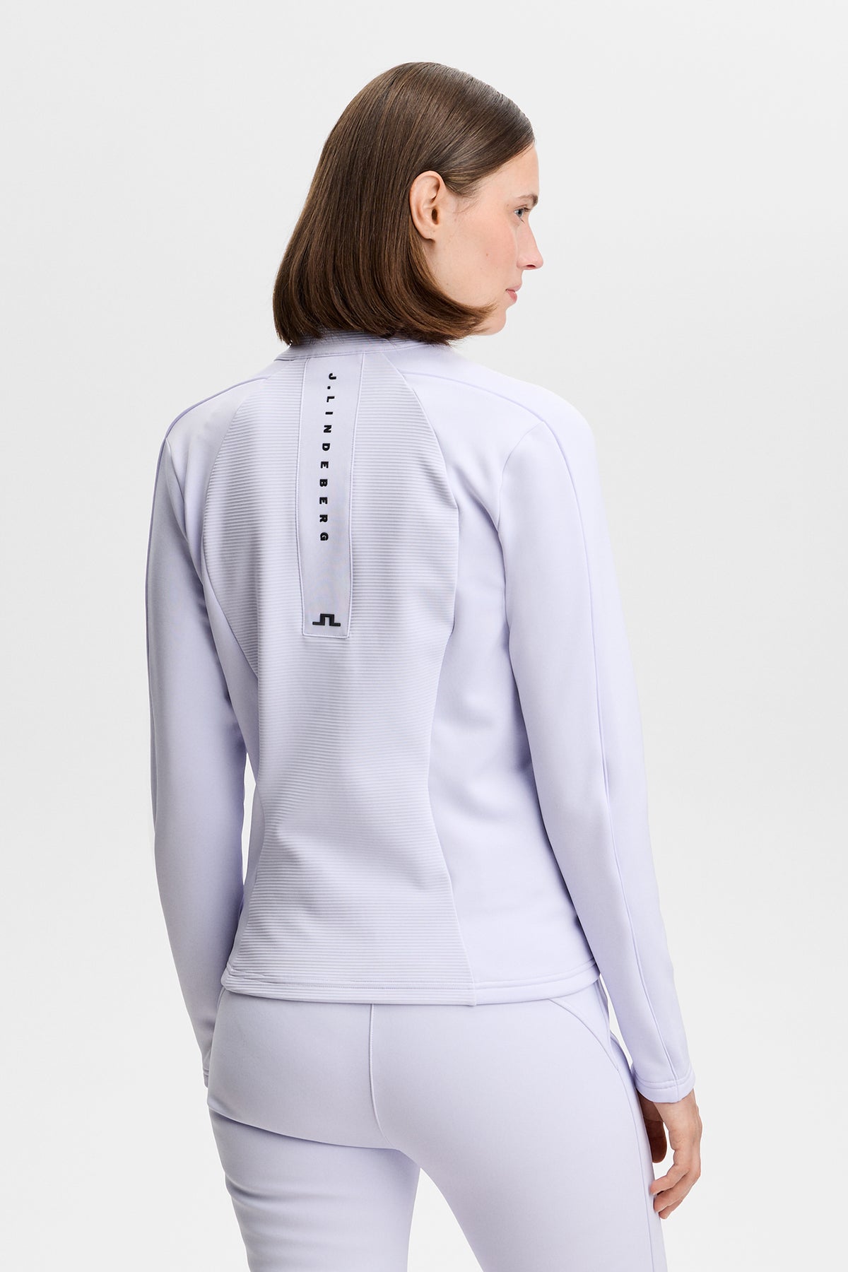 Mireya Full Zip Mid Layer in Purple Heather by J.Lindeberg