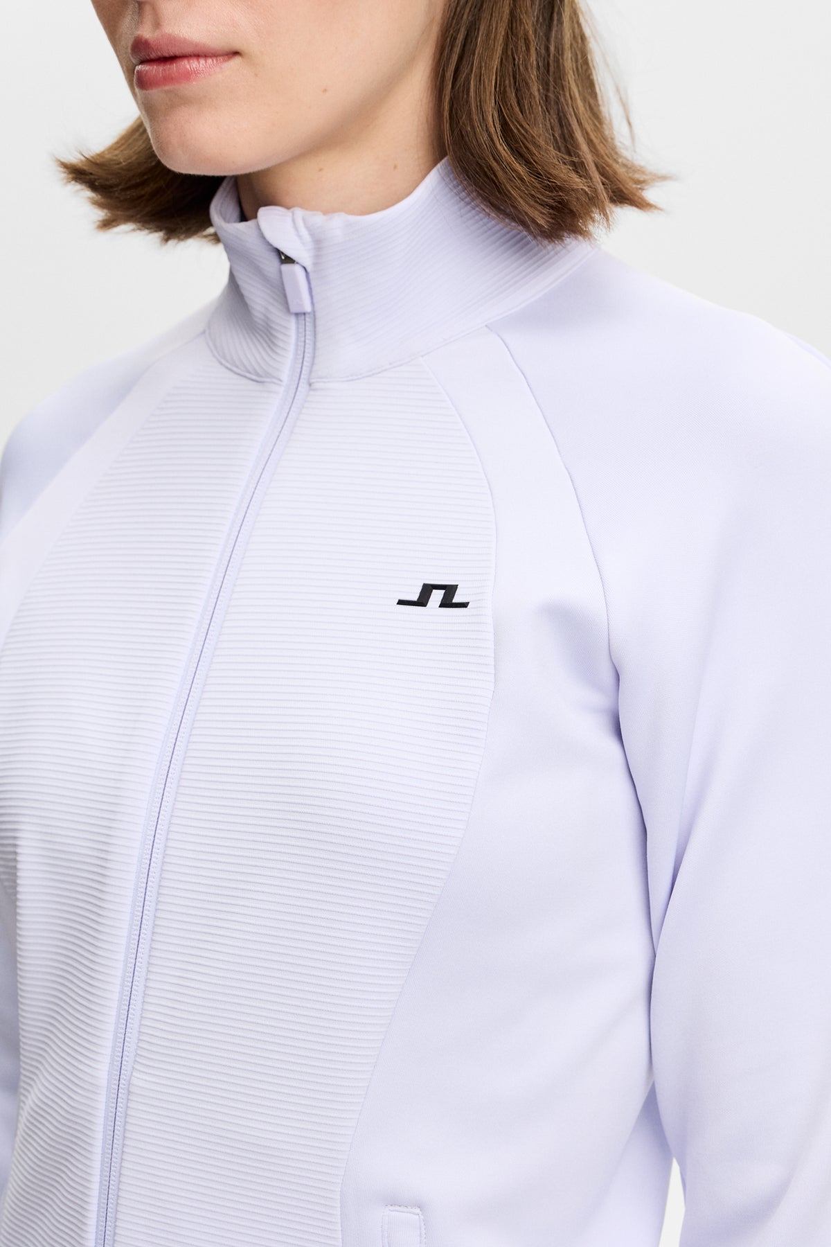 Mireya Full Zip Mid Layer in Purple Heather by J.Lindeberg