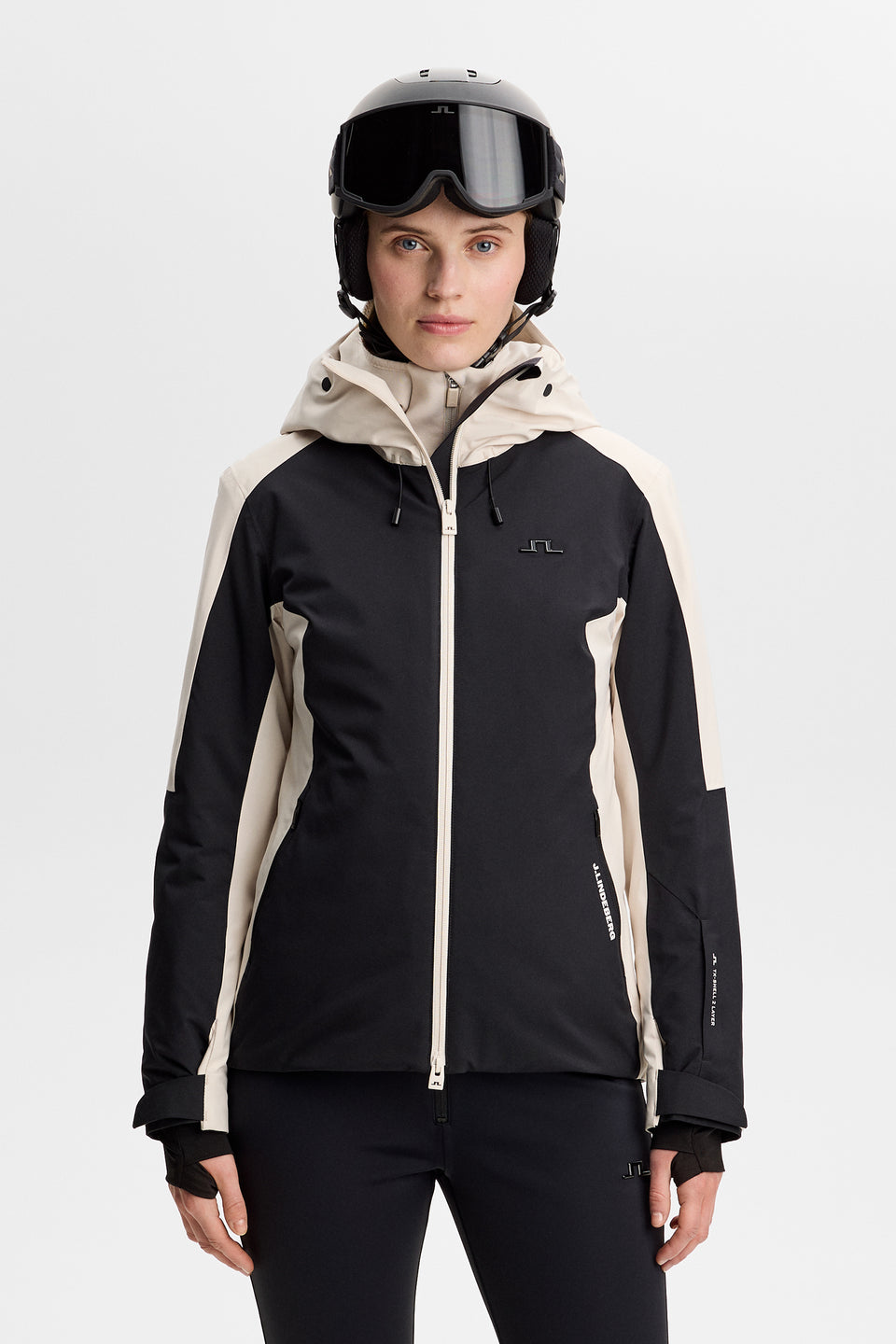 Lilia Blocked Jacket / Black