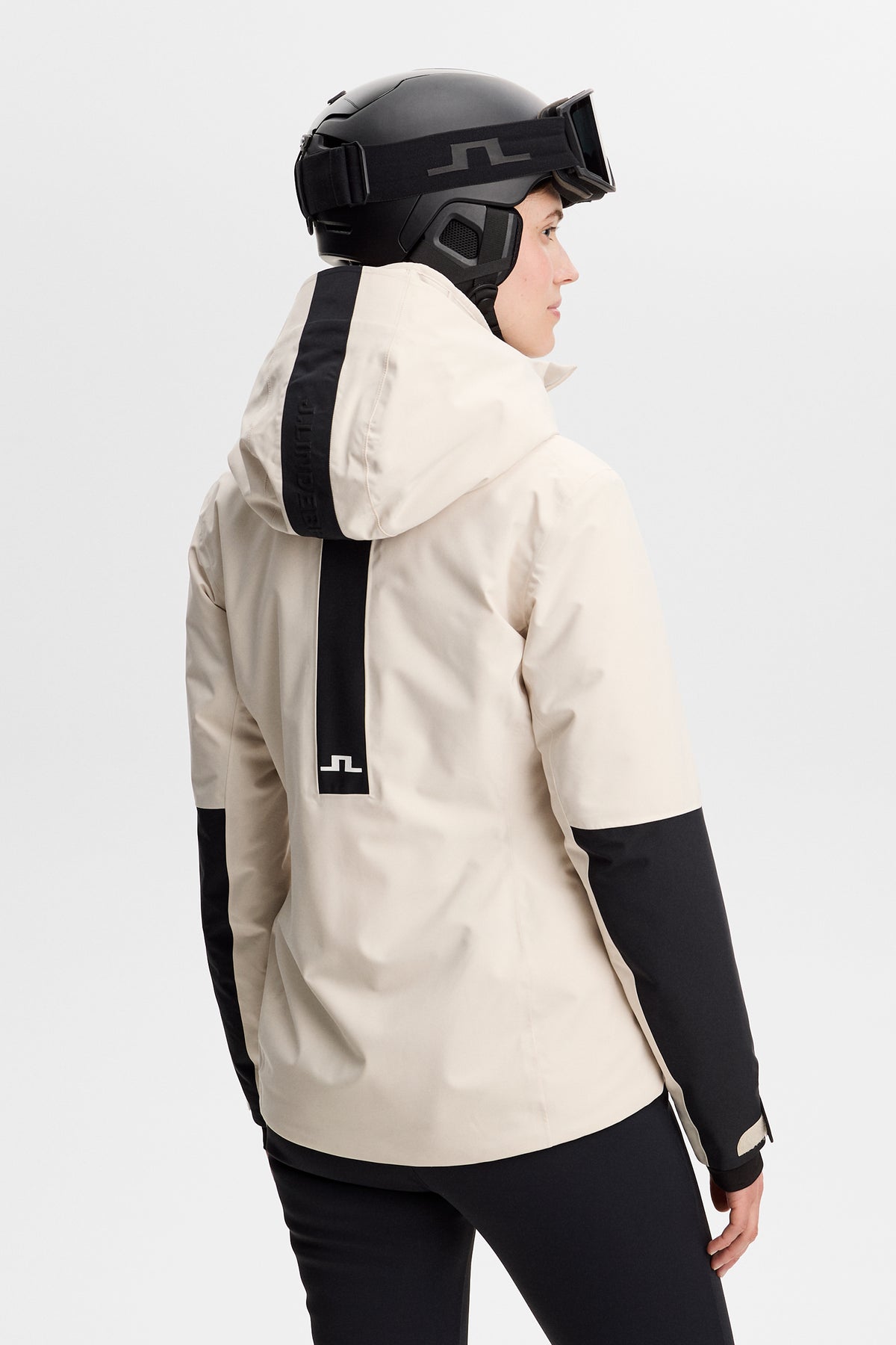 Lilia Blocked Jacket in Black by J.Lindeberg
