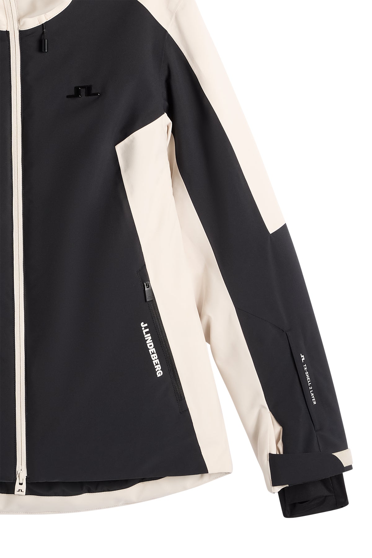 Lilia Blocked Jacket in Black by J.Lindeberg