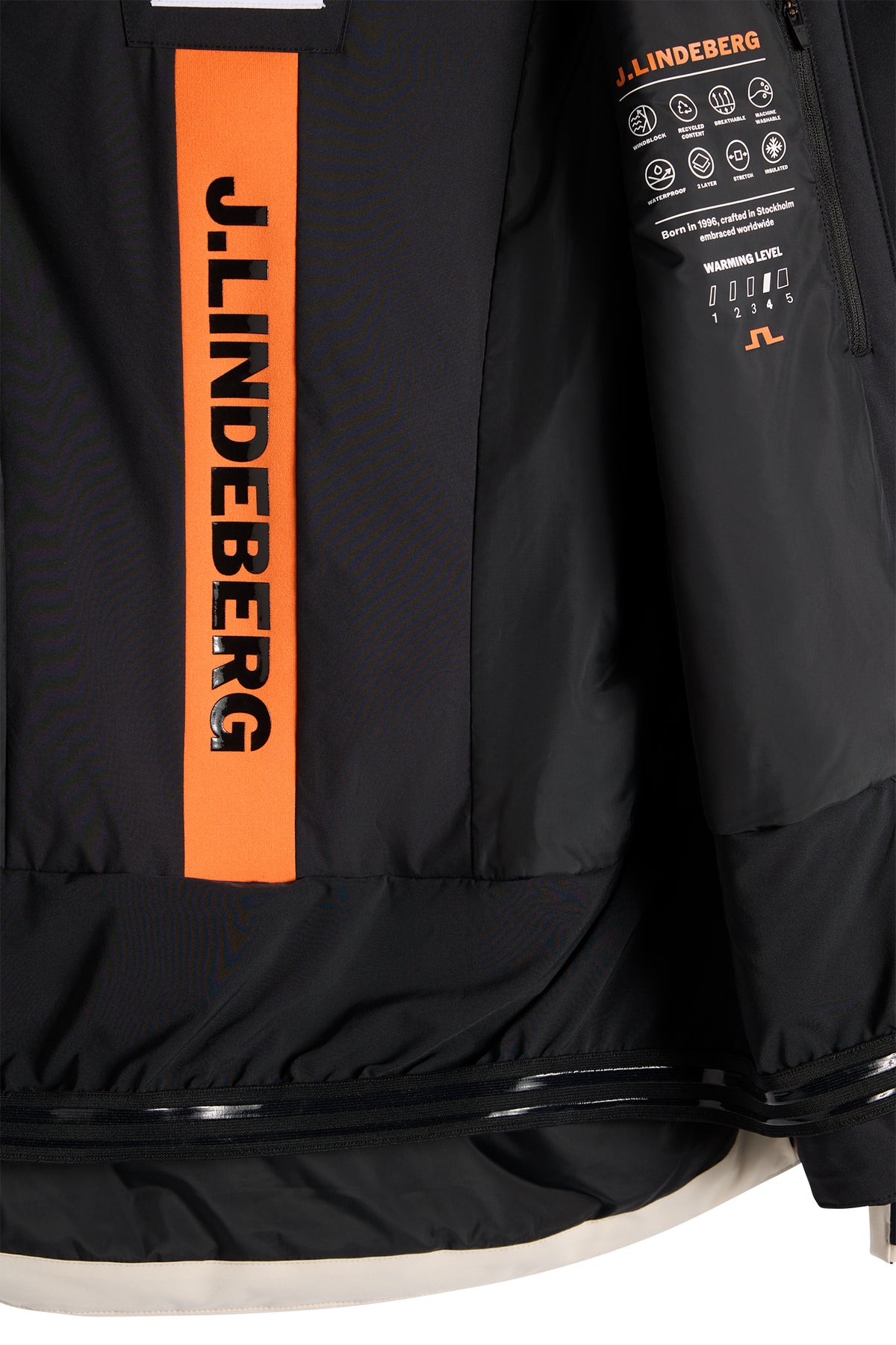 Lilia Blocked Jacket in Black by J.Lindeberg