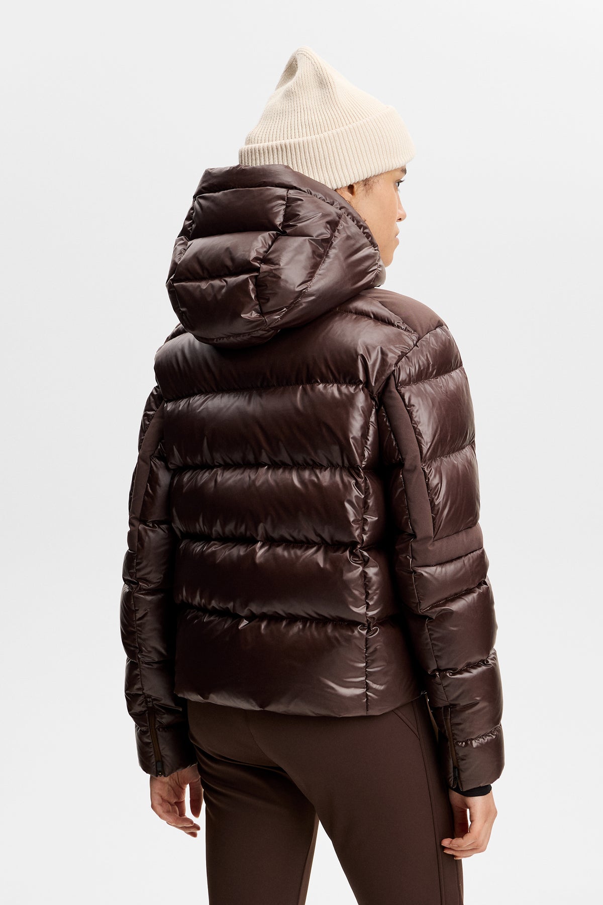 Nerina Down Jacket  in Seal Brown by J.Lindeberg