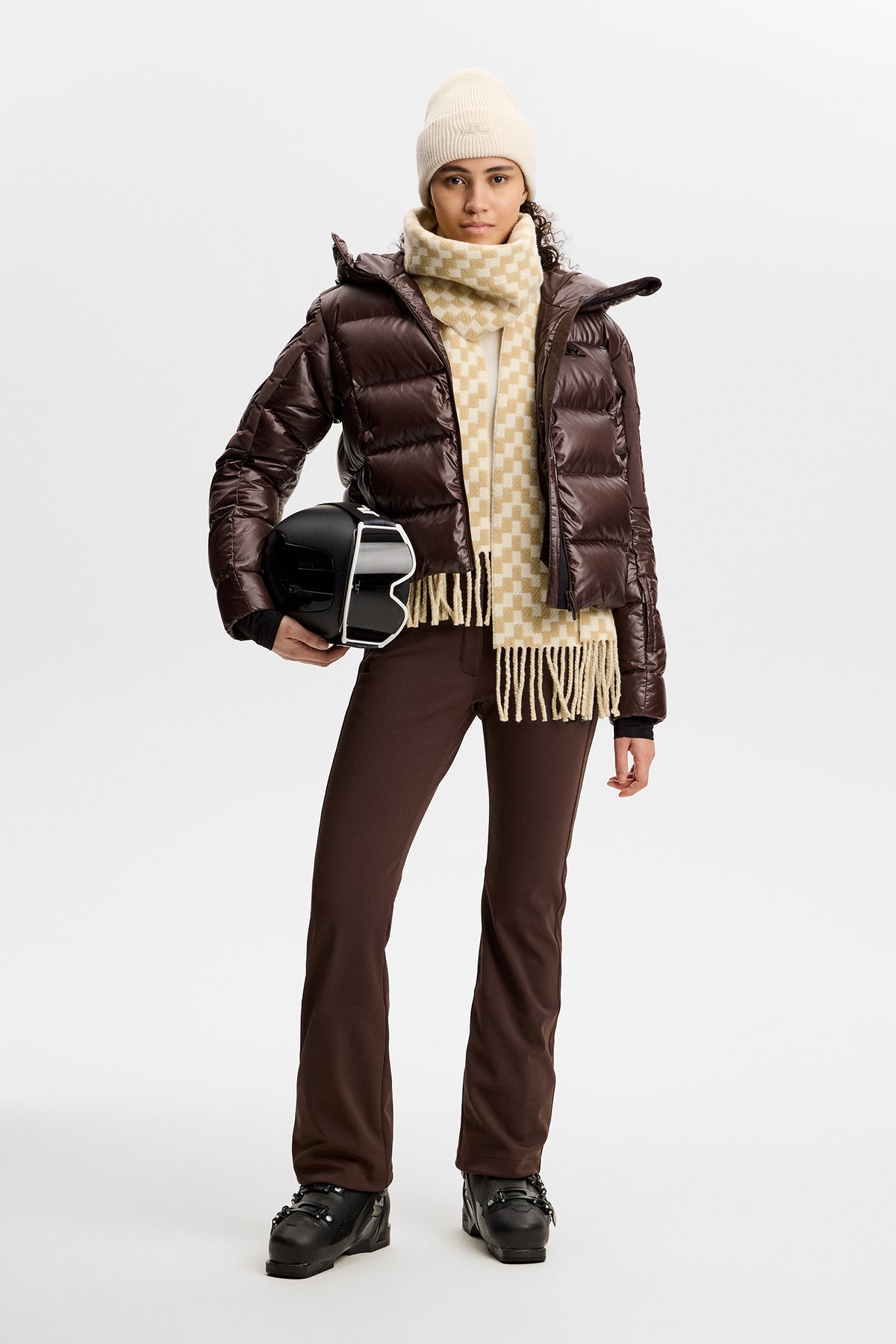 Nerina Down Jacket  in Seal Brown by J.Lindeberg
