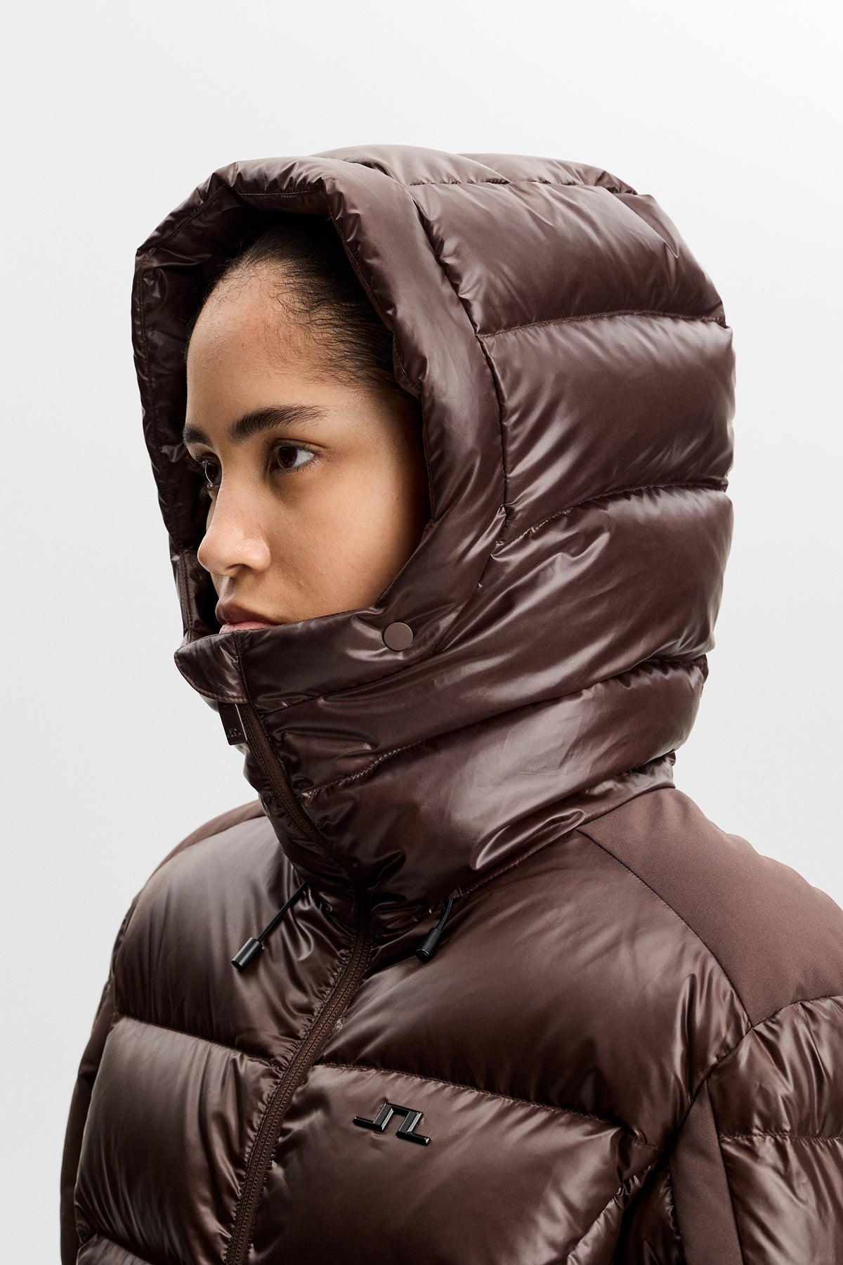 Nerina Down Jacket  in Seal Brown by J.Lindeberg