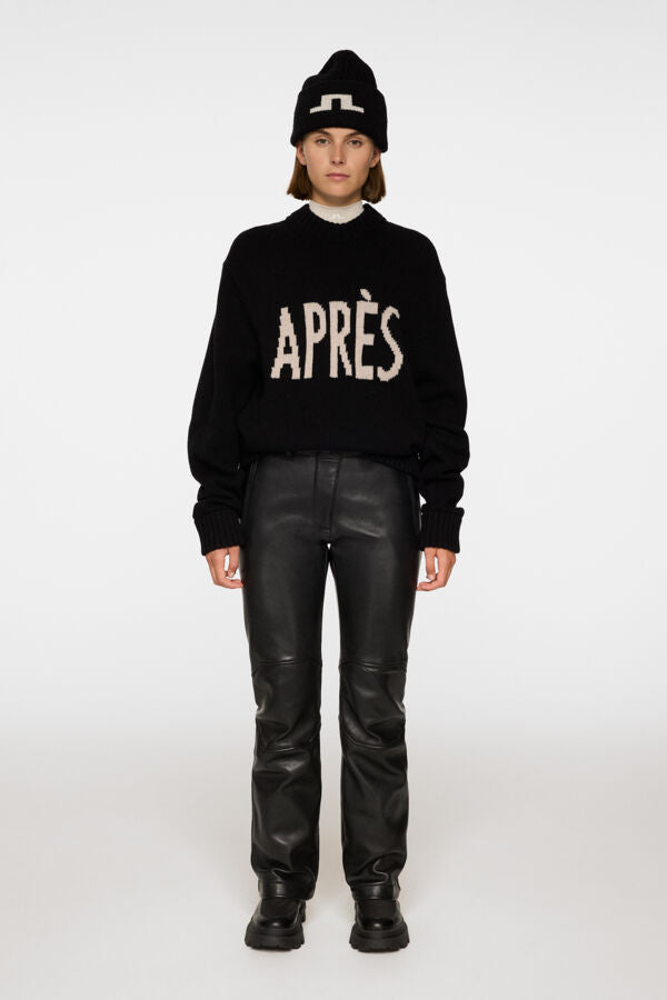 Nancy Leather Pant / Black