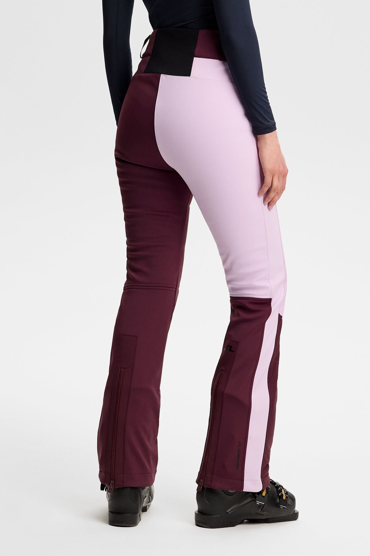 Yara Blocked Down Pant in Winetasting by J.Lindeberg
