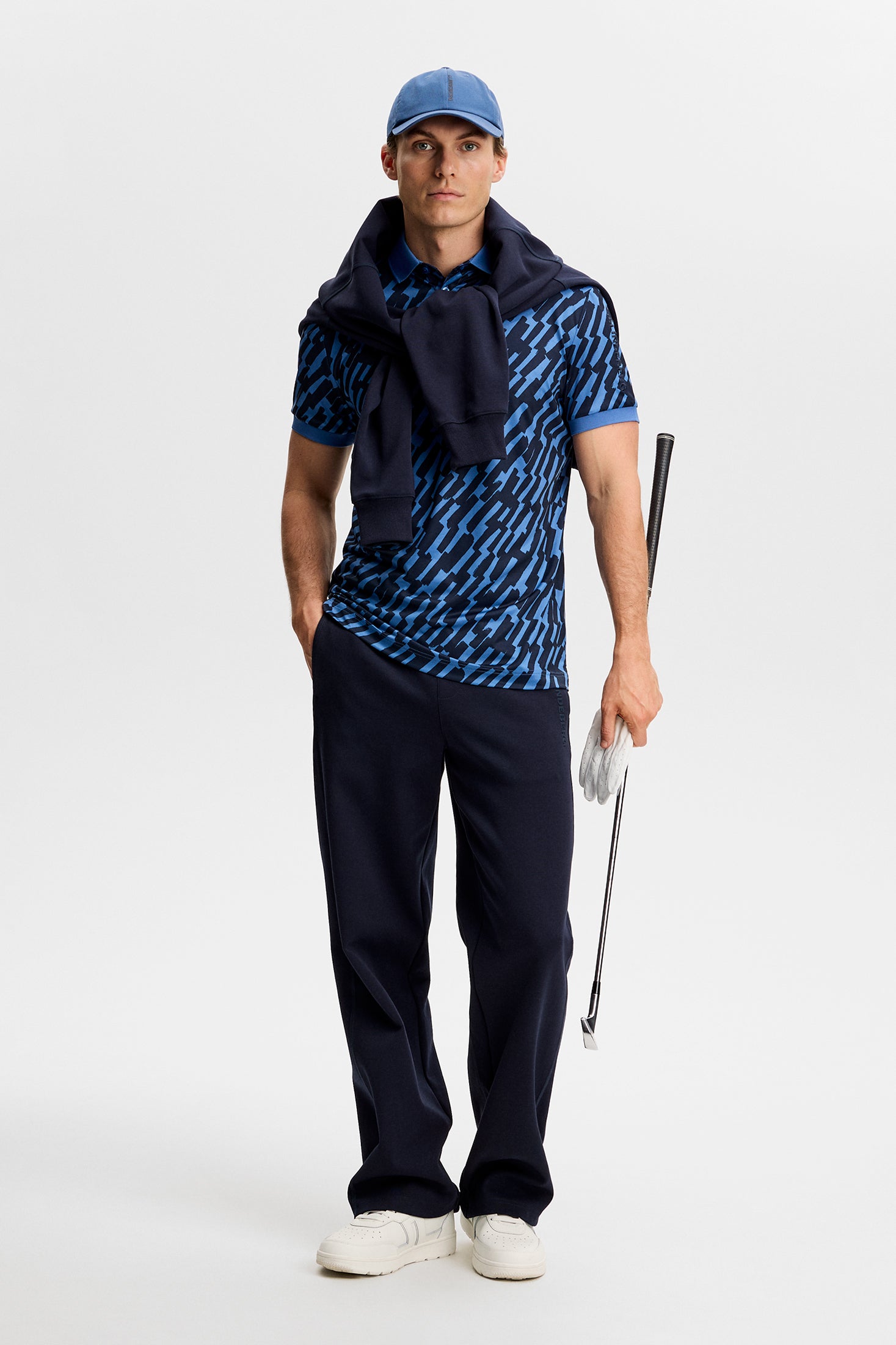 J.LINDEBERG TOUR COLLECTION ジャカード柄スリムポロ Tour Tech Print Polo / Oak Federal M – J.LINDEBERG US