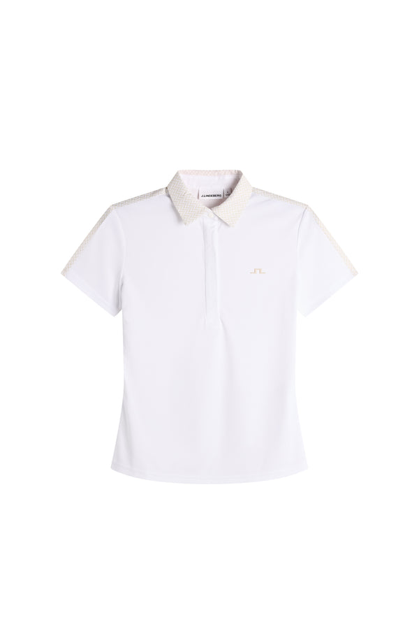 Cara Polo Print  / White