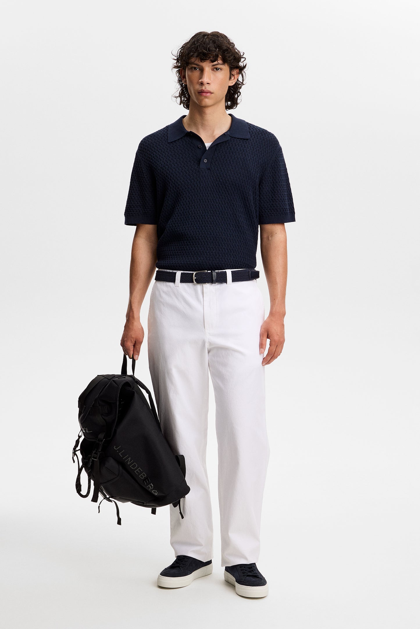 Devyn  Cotton Twill Pants / White