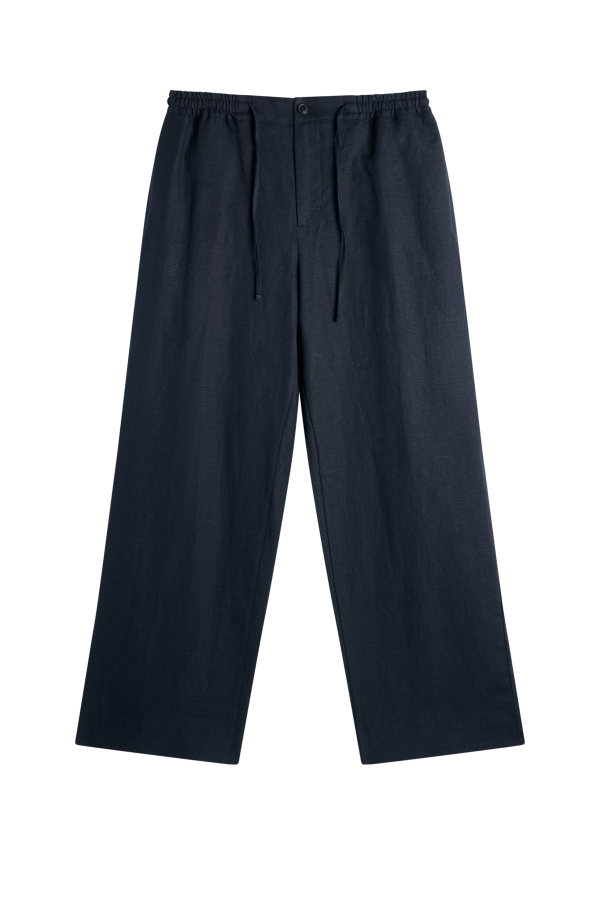 Noah Drape Linen Pants / JL Navy