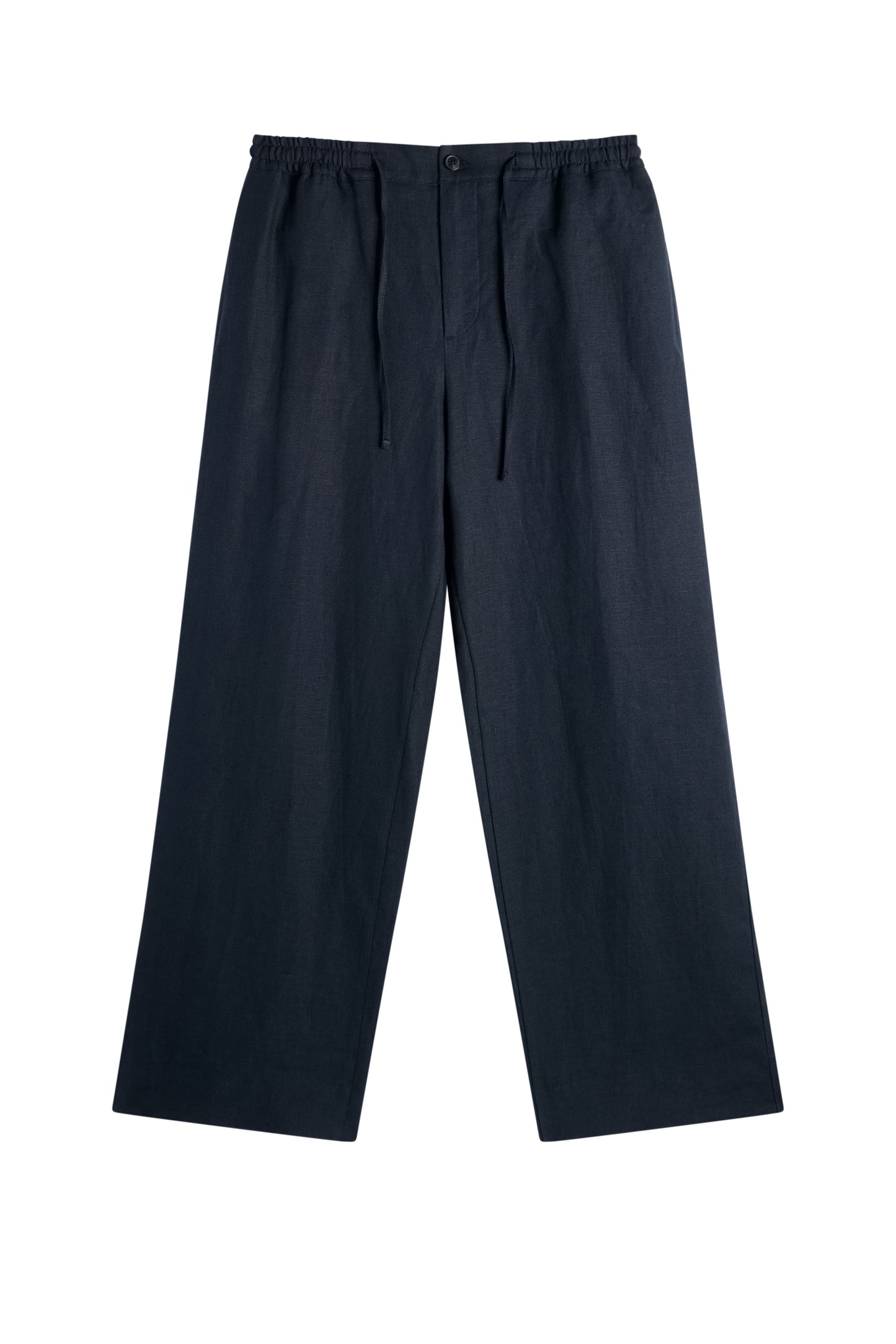Noah Drape Linen Pants / JL Navy