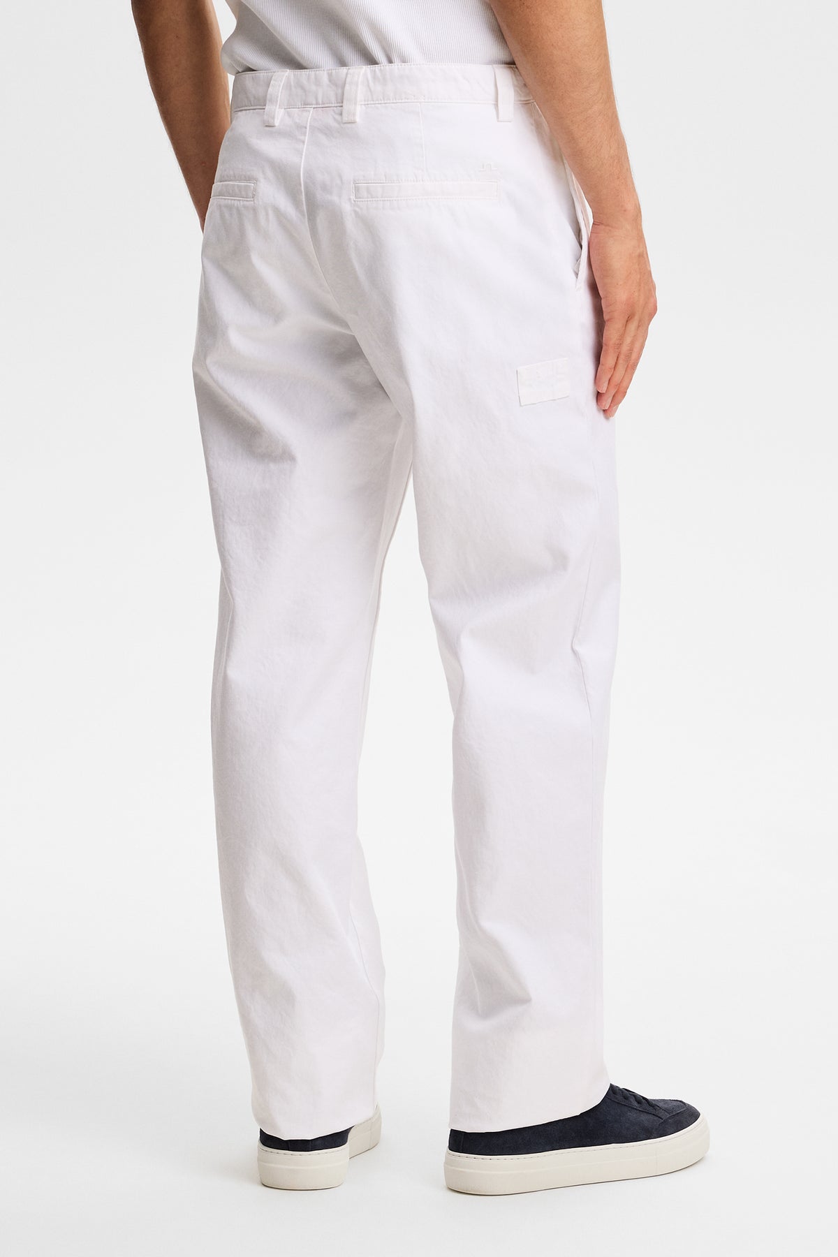 Devyn  Cotton Twill Pants / White