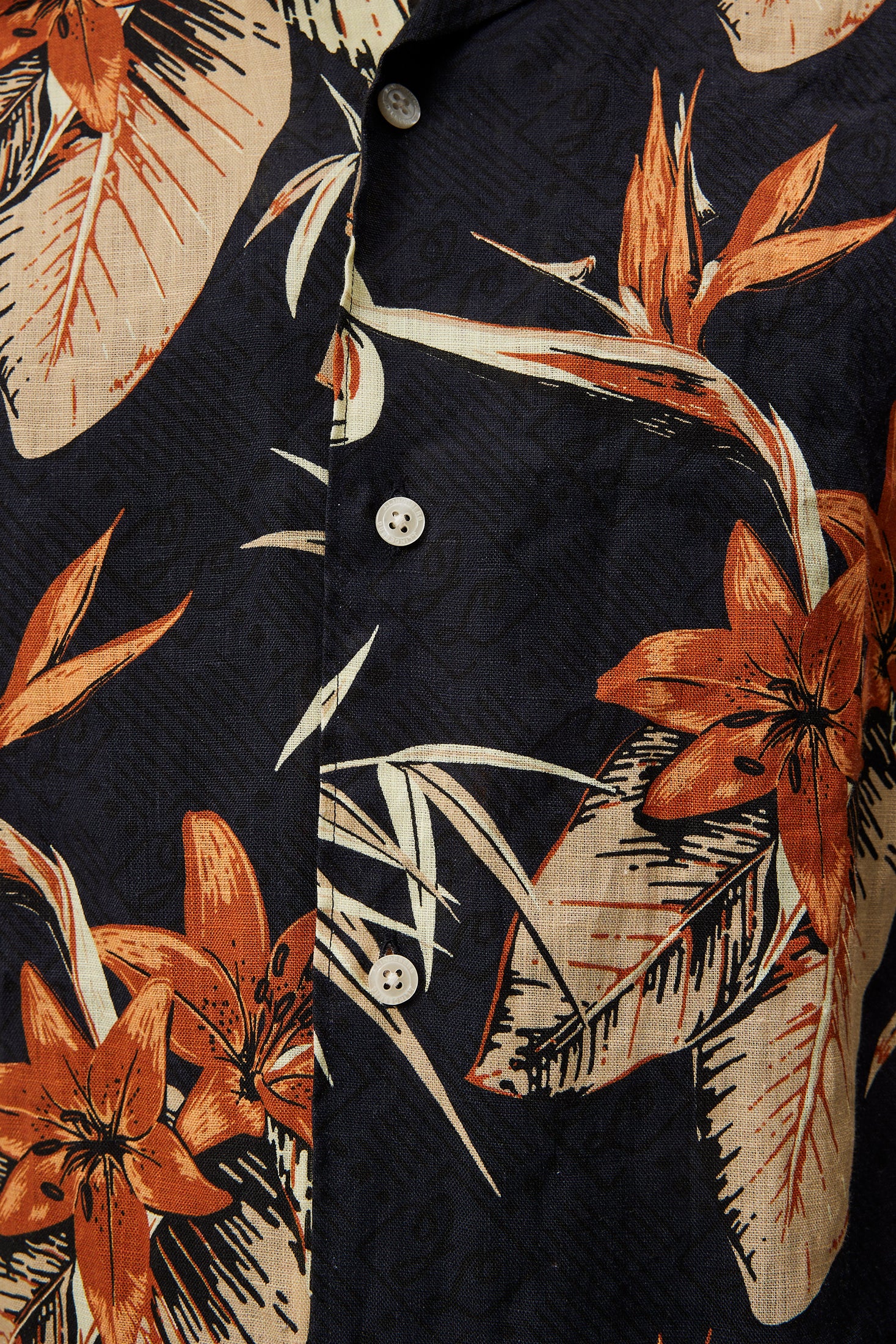 Elio Tropical Print Shirt