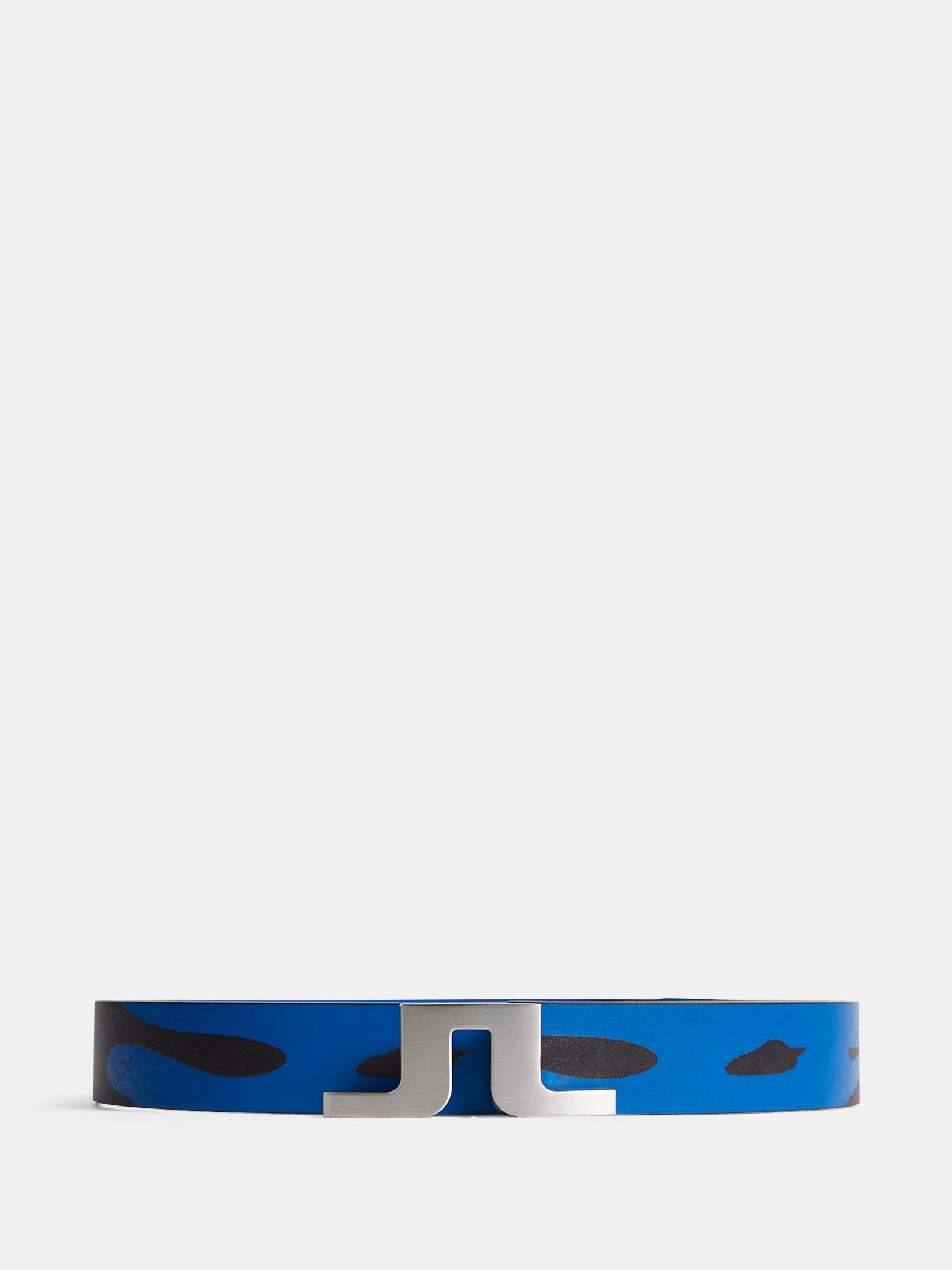 제이린드버그 J.LINDEBERG Bridger Print Leather Belt,Neptune Nautical Blue