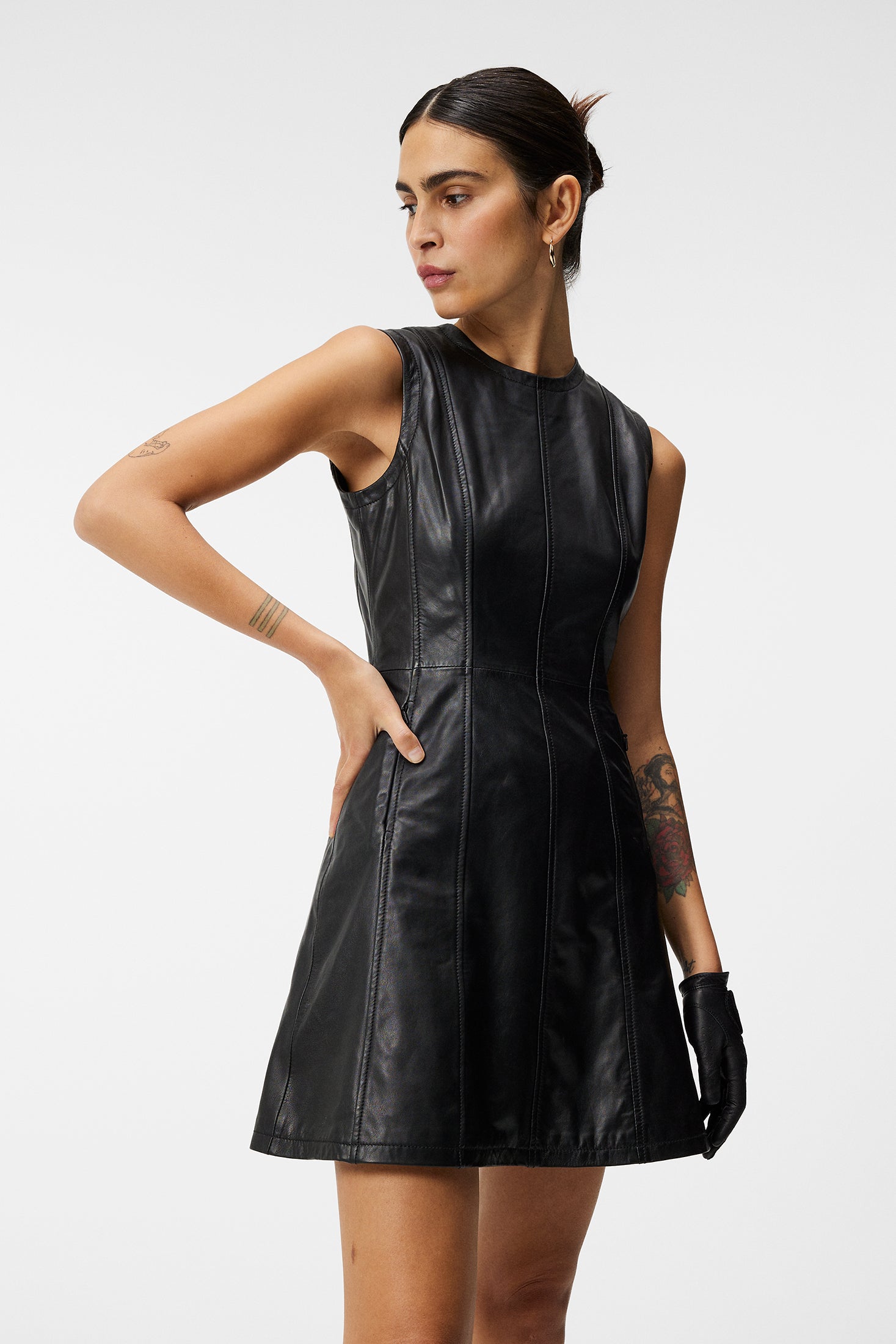 Ruby Leather Dress