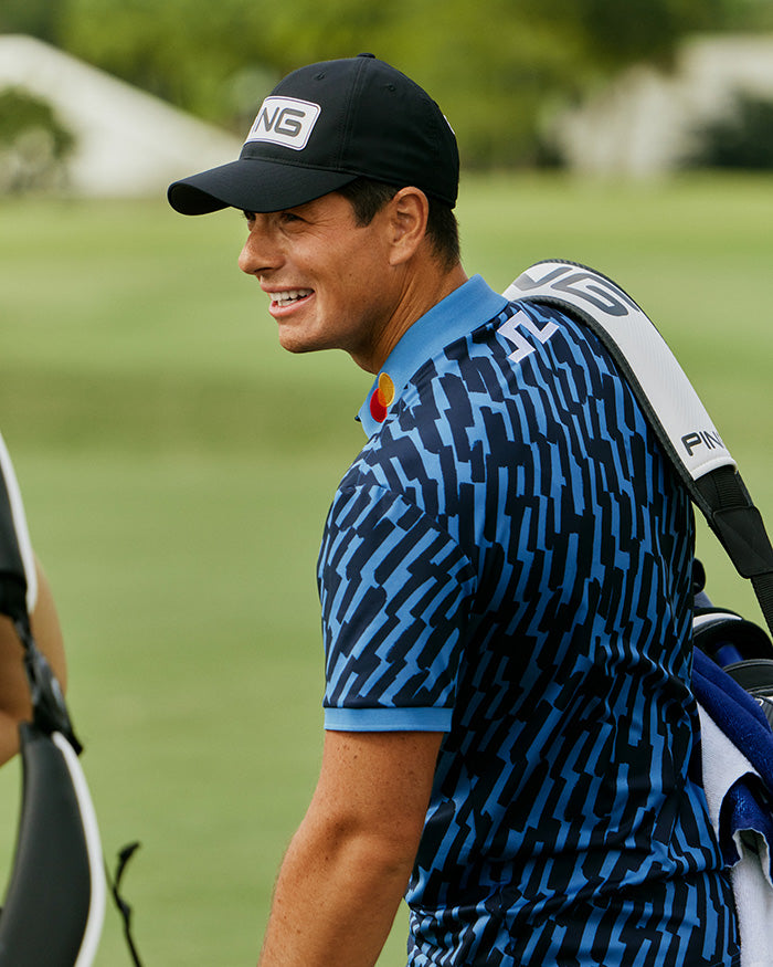 Tour Tech Print Polo / Oak Federal M – J.LINDEBERG US